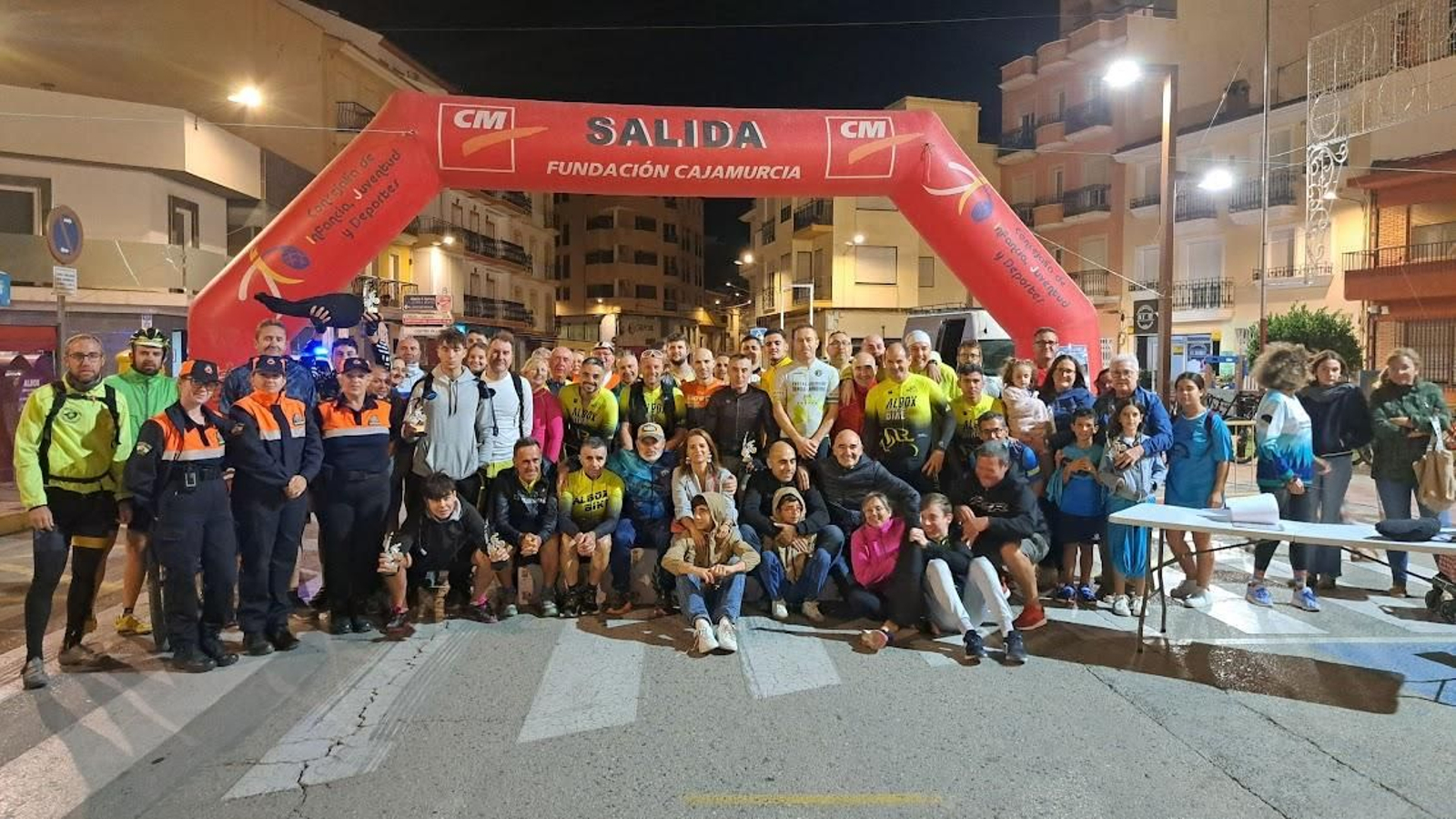 Foto de familia durante la prueba del año pasado.