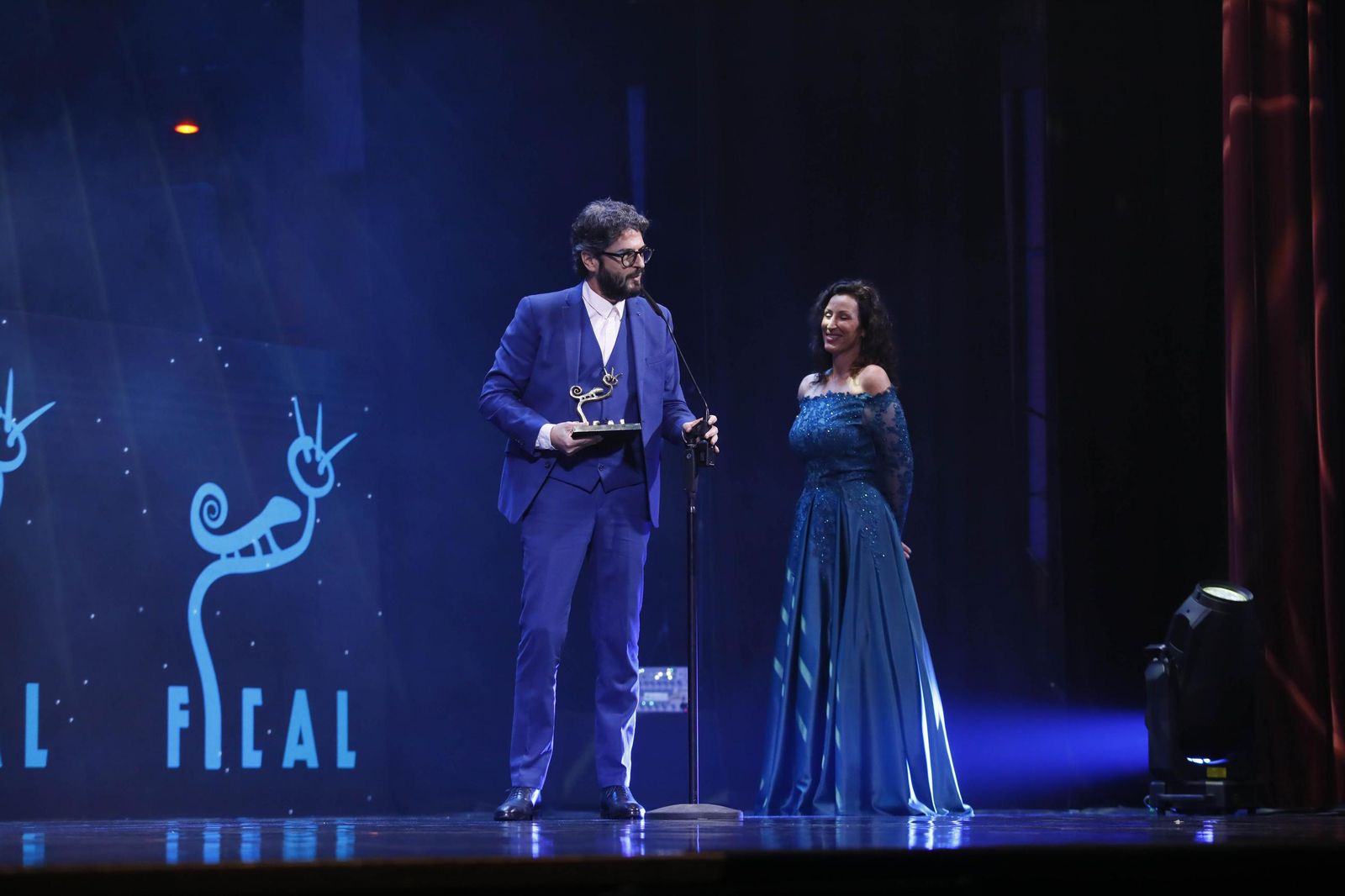 Las imágenes de la gala del Festival Internacional de Cine de Almería (Fical) con el premio 'Almería, tierra de cine' a Karra Elejalde