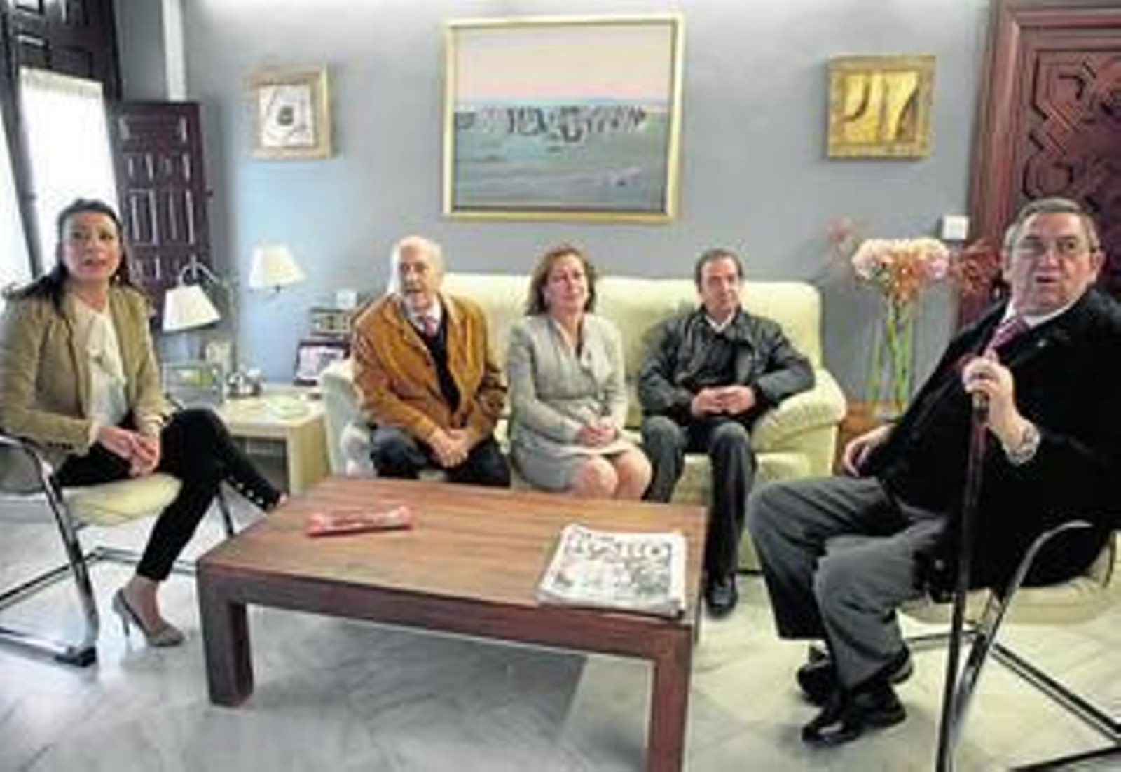 La nueva presidenta de las Damas Goyescas y el pregonero de la Feria de 2013.