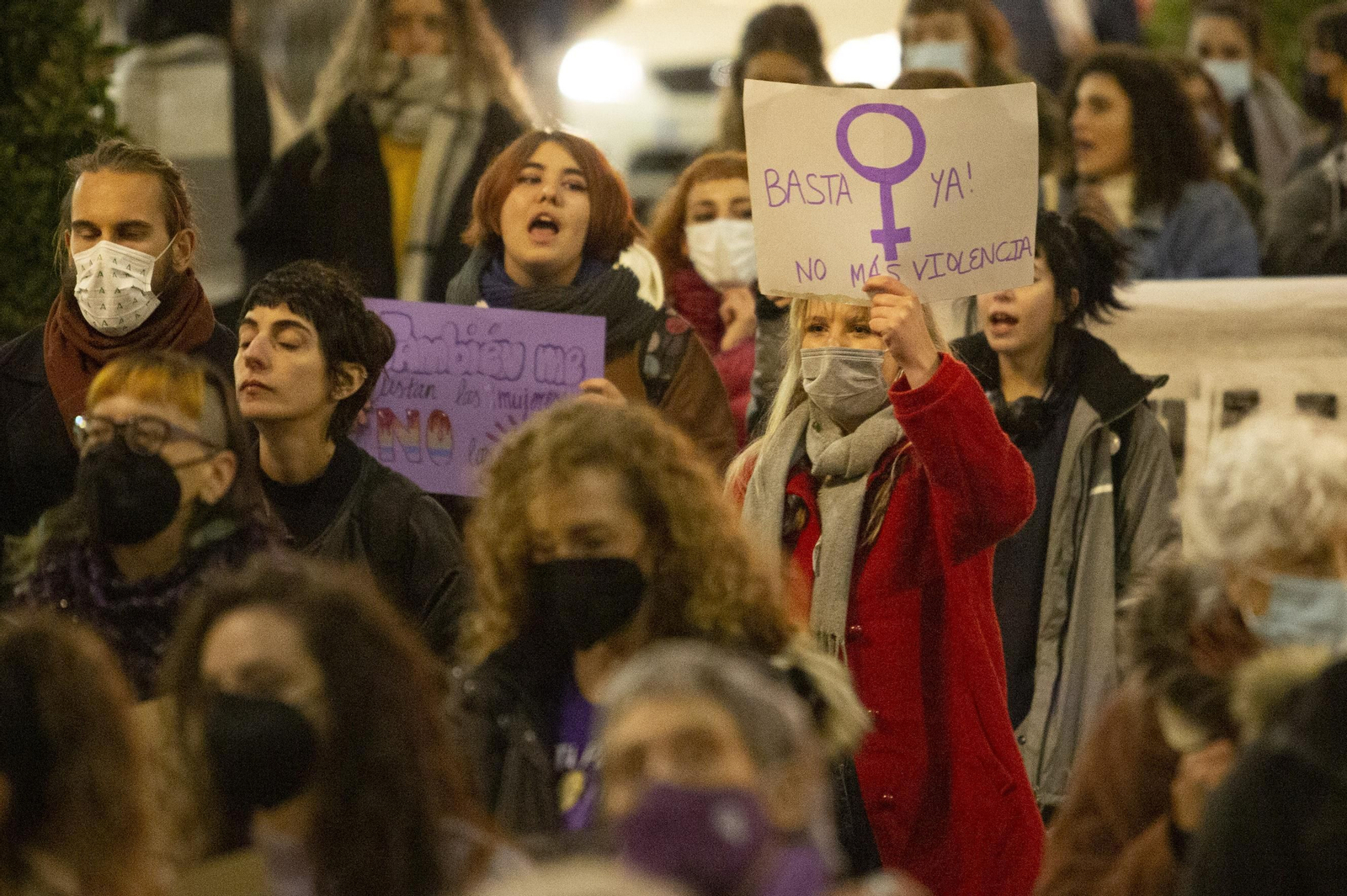 La manifestación del 25-N en Granada en imágenes