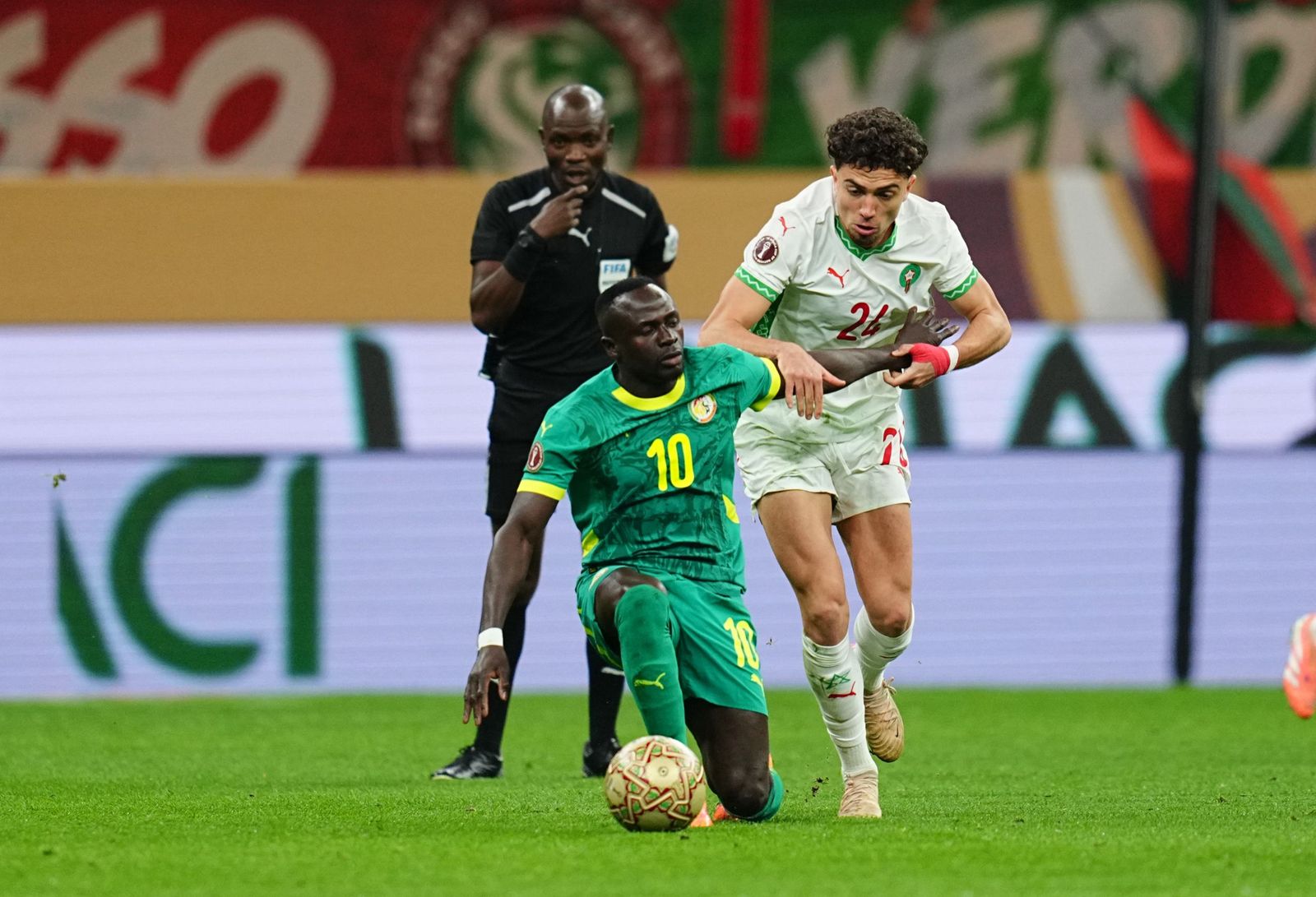 Las fotos de la final entre Marruecos y Senegal en la Copa África