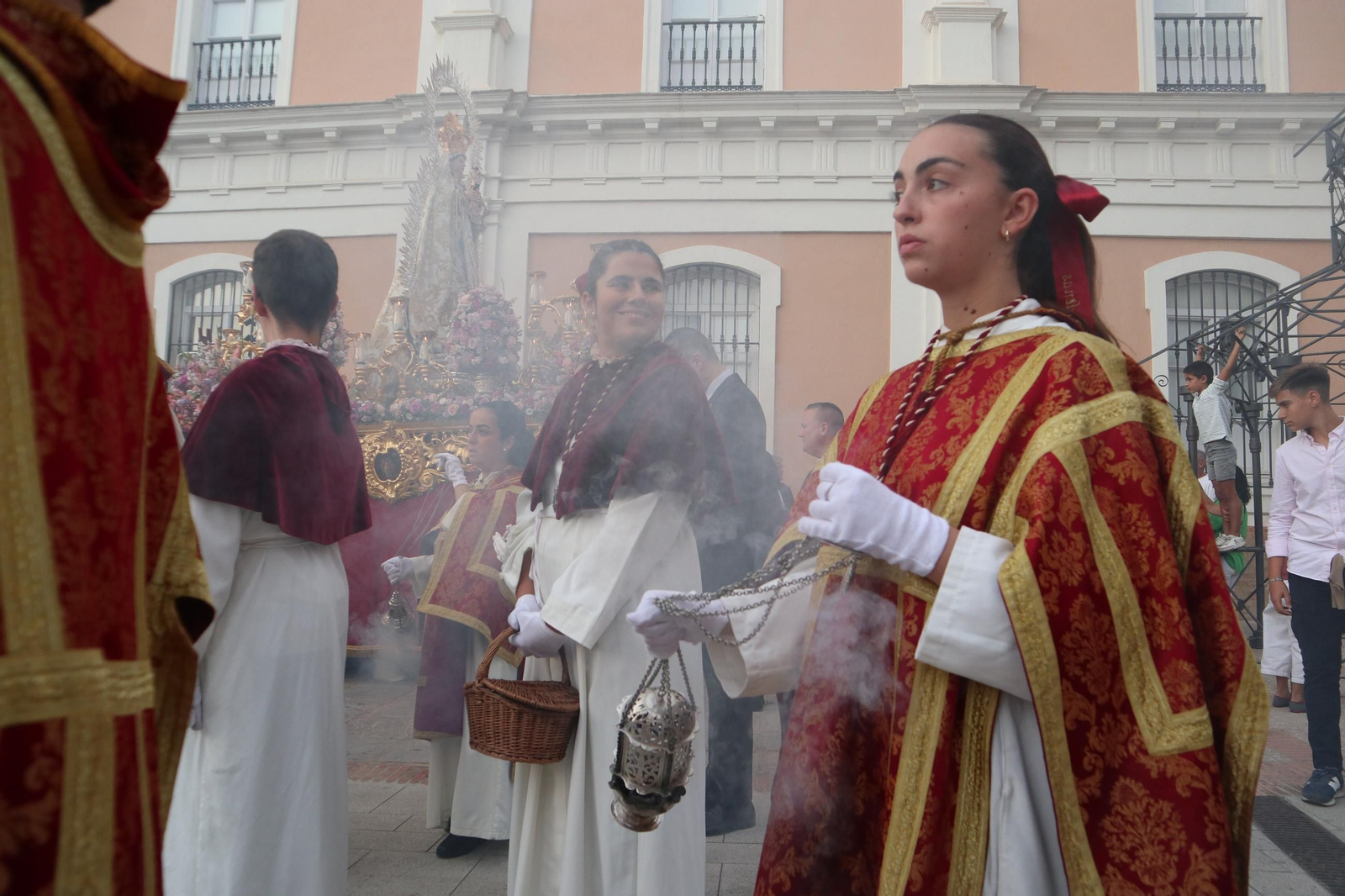 Procesión de la Virgen de la Merced de Huelva en imágenes