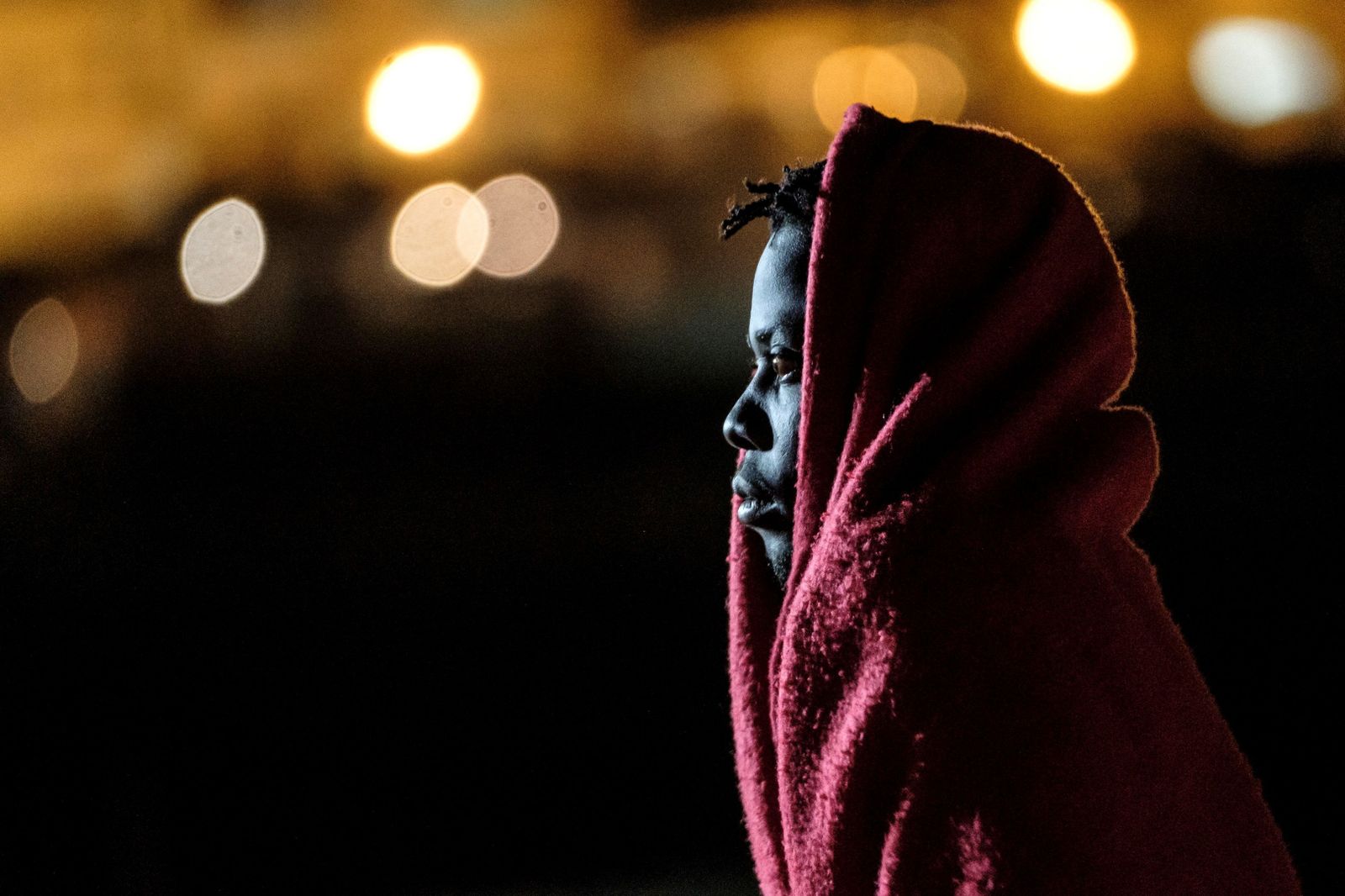 Un inmigrante de un rescate reciente.