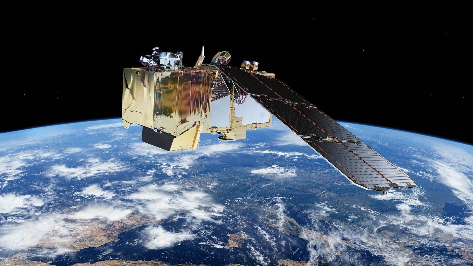 Uno de los satélites de la misión Sentinel-2 de la ESA.