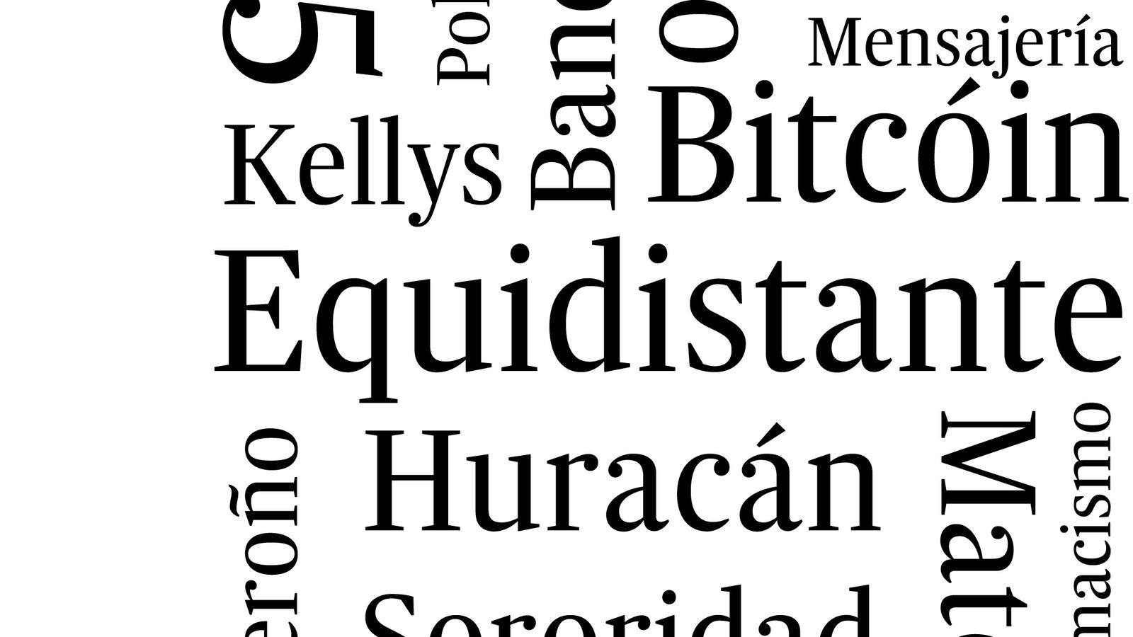 Las palabras que toman la medida