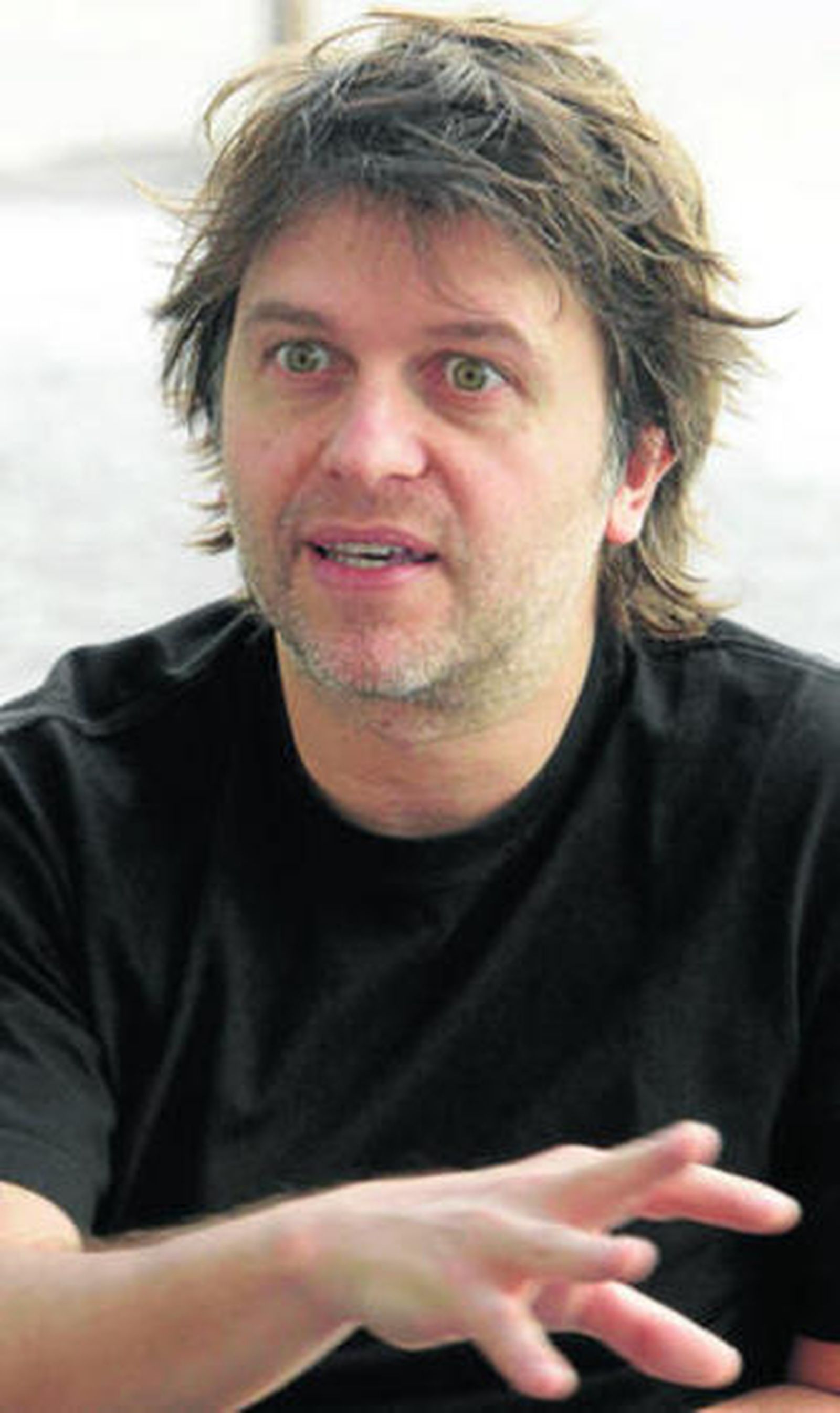 Juan Carlos Fresnadillo, durante la entrevista.