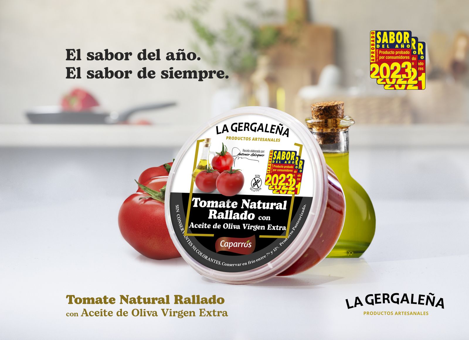 El Tomate Natural Rallado con AOVE de Caparrós.
