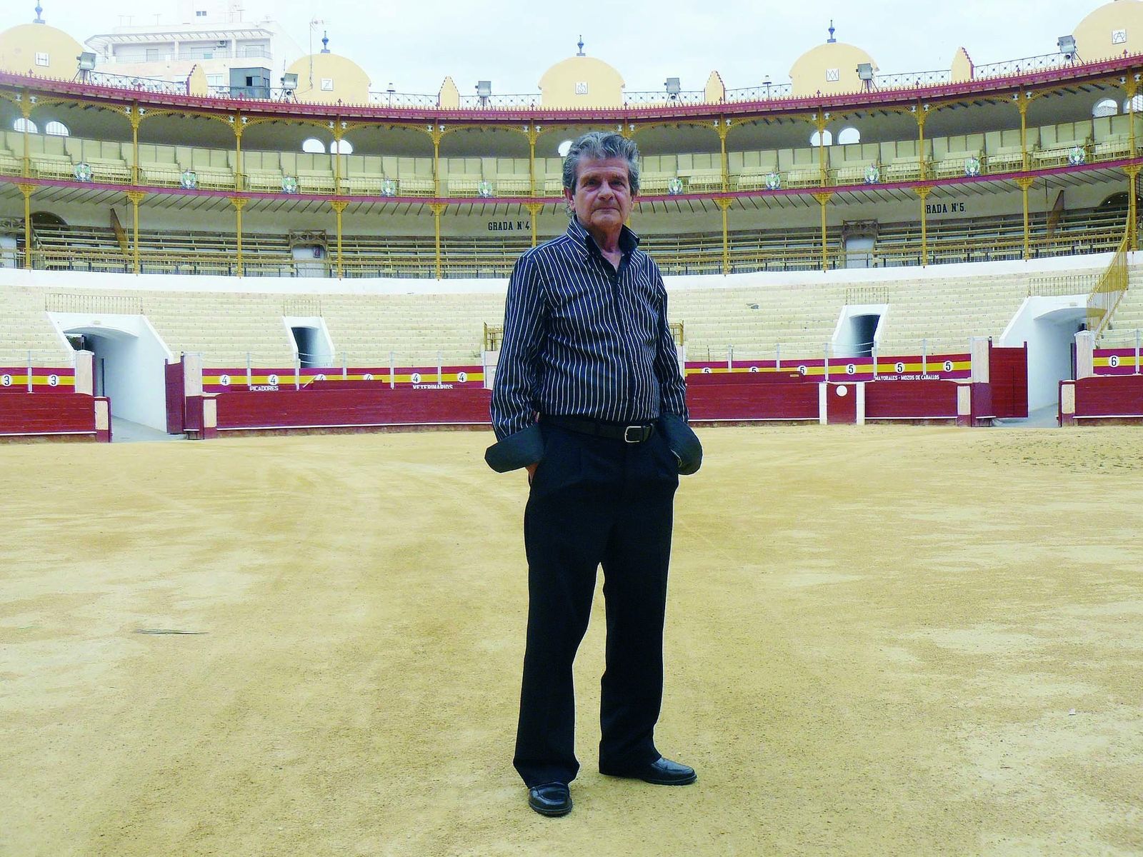 José Sorroche en la Plaza de Toros de Almería.