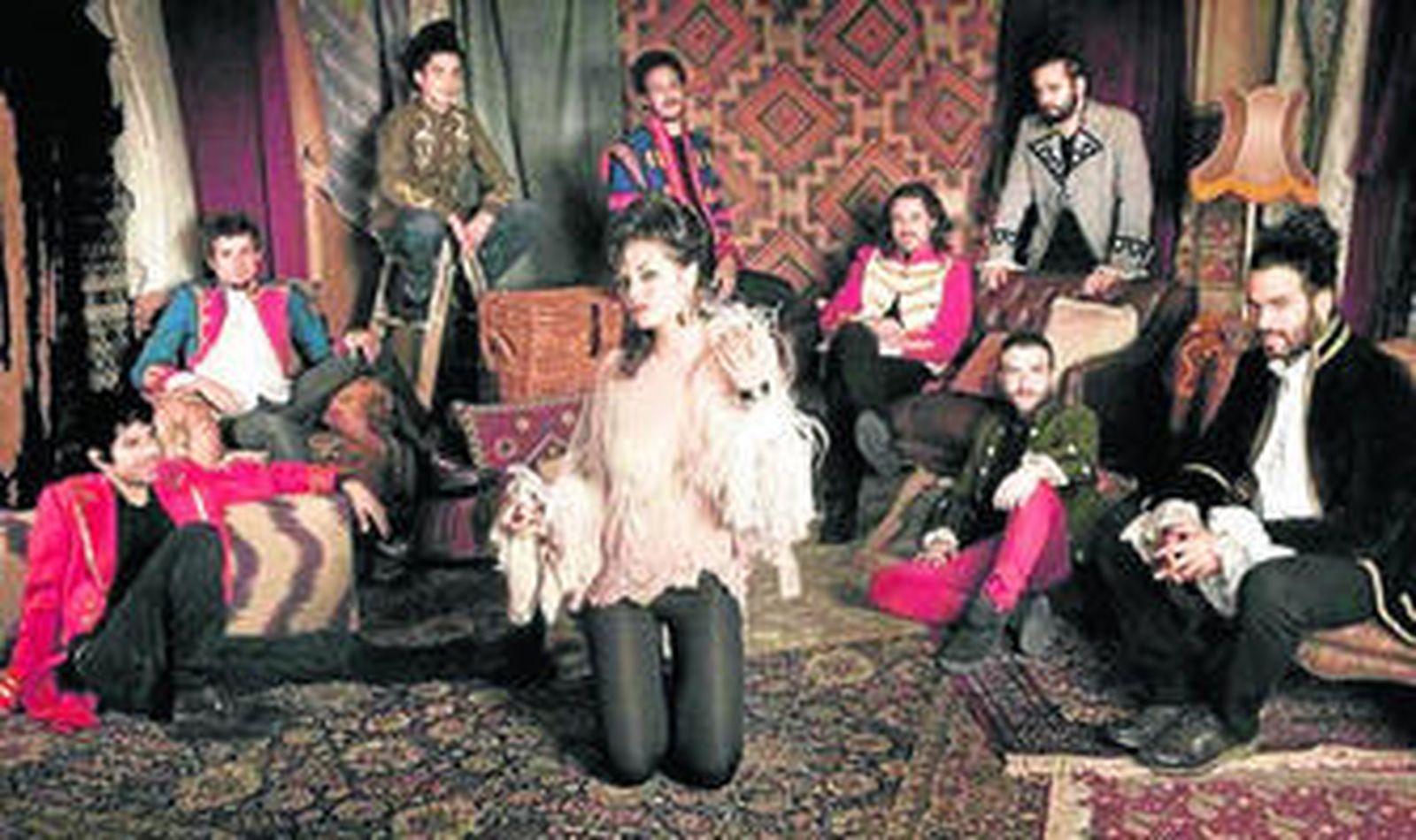 El grupo madrileño Canteca de Macao, al completo.