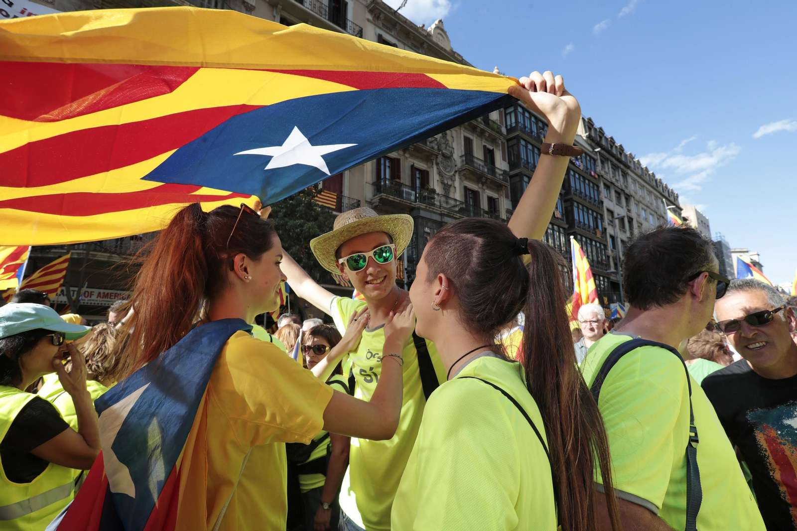 La manifestación independentista de la Diada, en imágenes