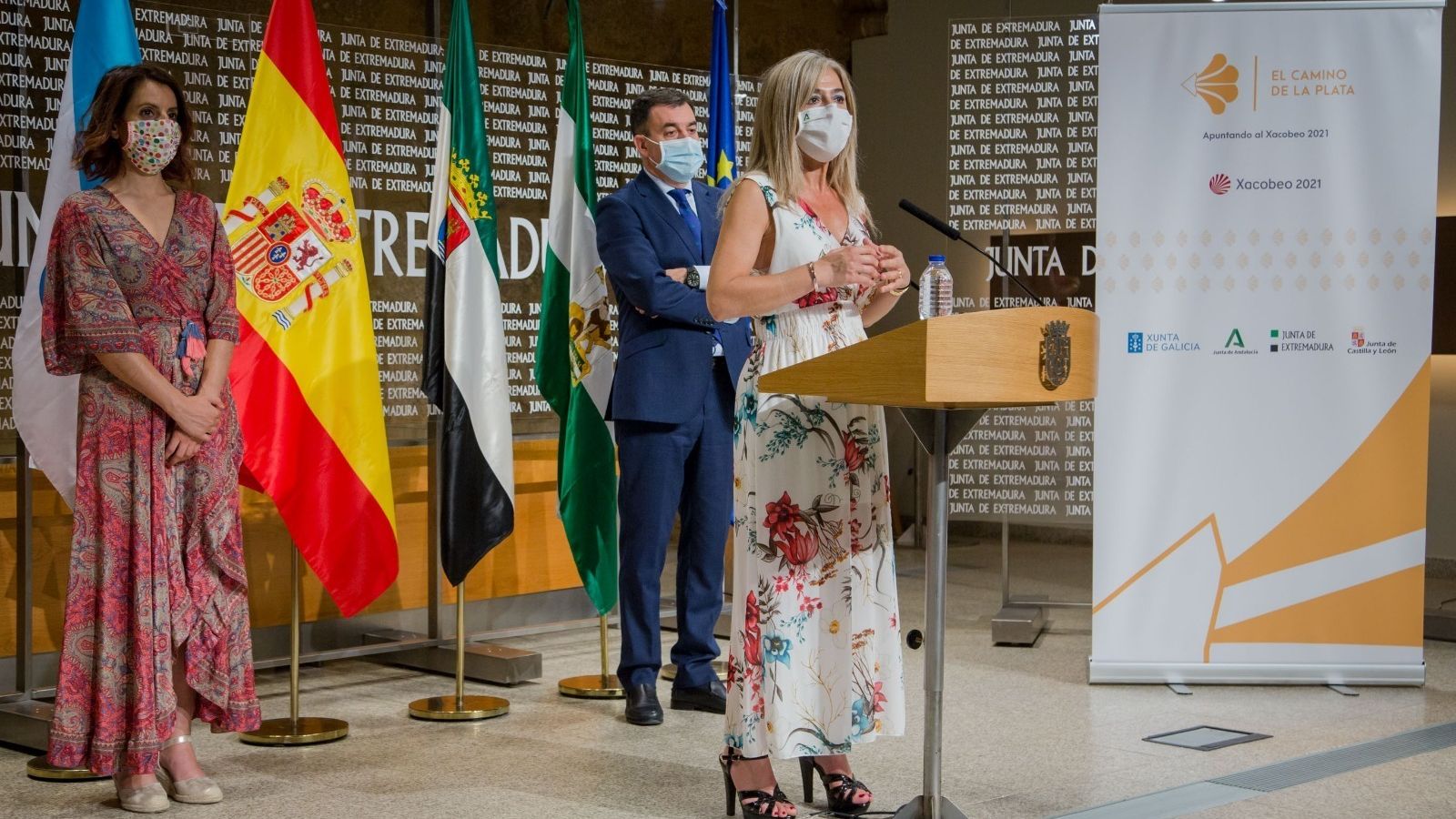 Patricia del Pozo durante su intervención tras darse a conocer el proyecto.