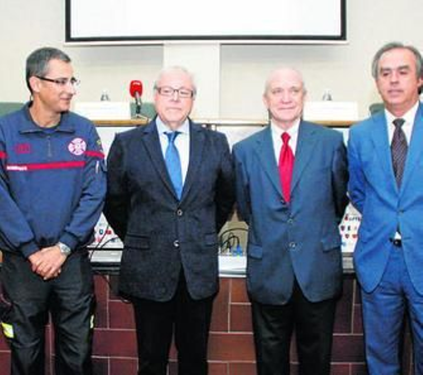 Rubio, Aumente, Roda y Soria, durante la presentación.