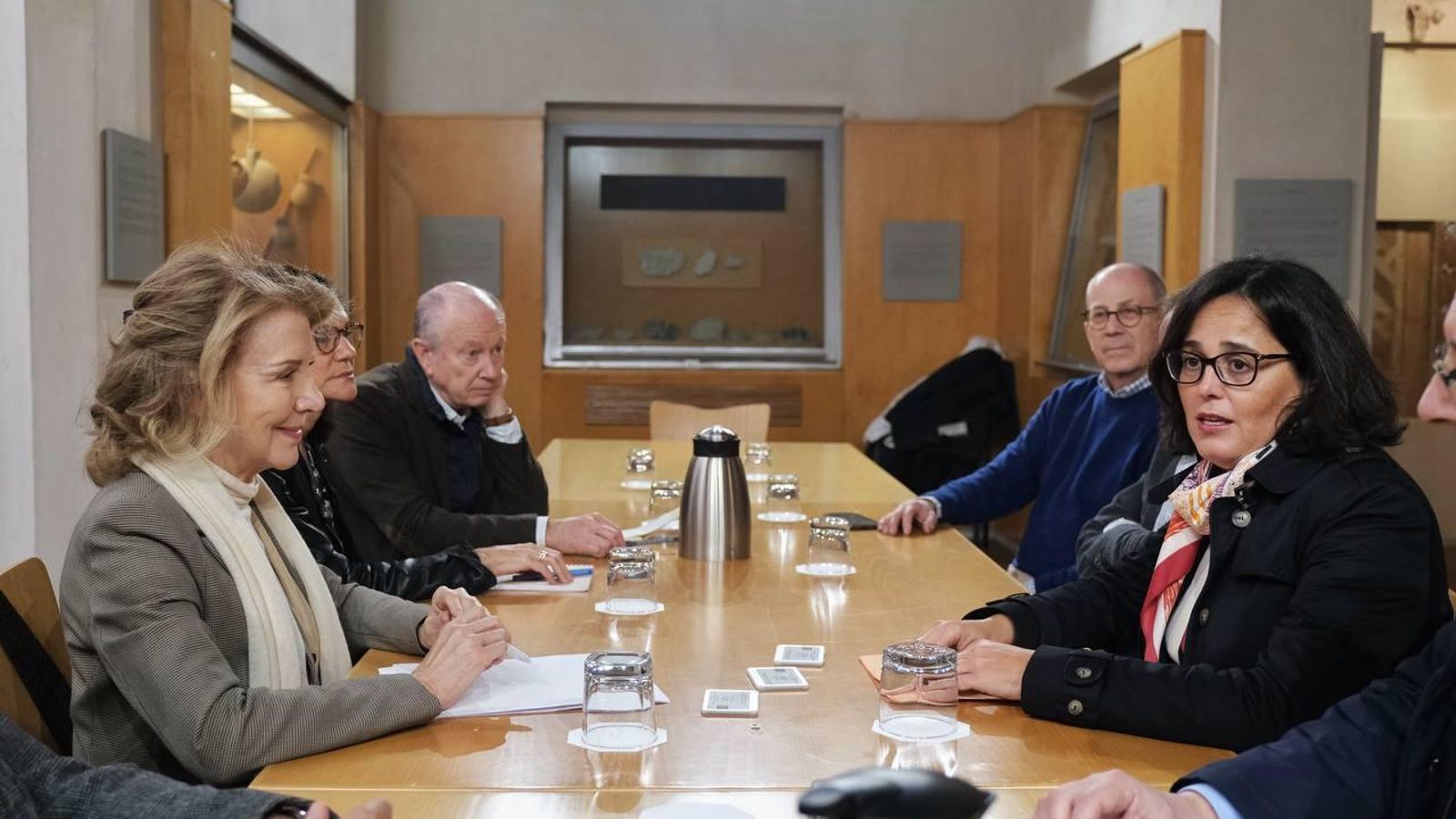 Mónica Ortiz, directora general de Patrimonio Histórico, en el acto de traspaso de la documentación del Consejo Asesor de la Candidatura a la Dirección General de Patrimonio Histórico