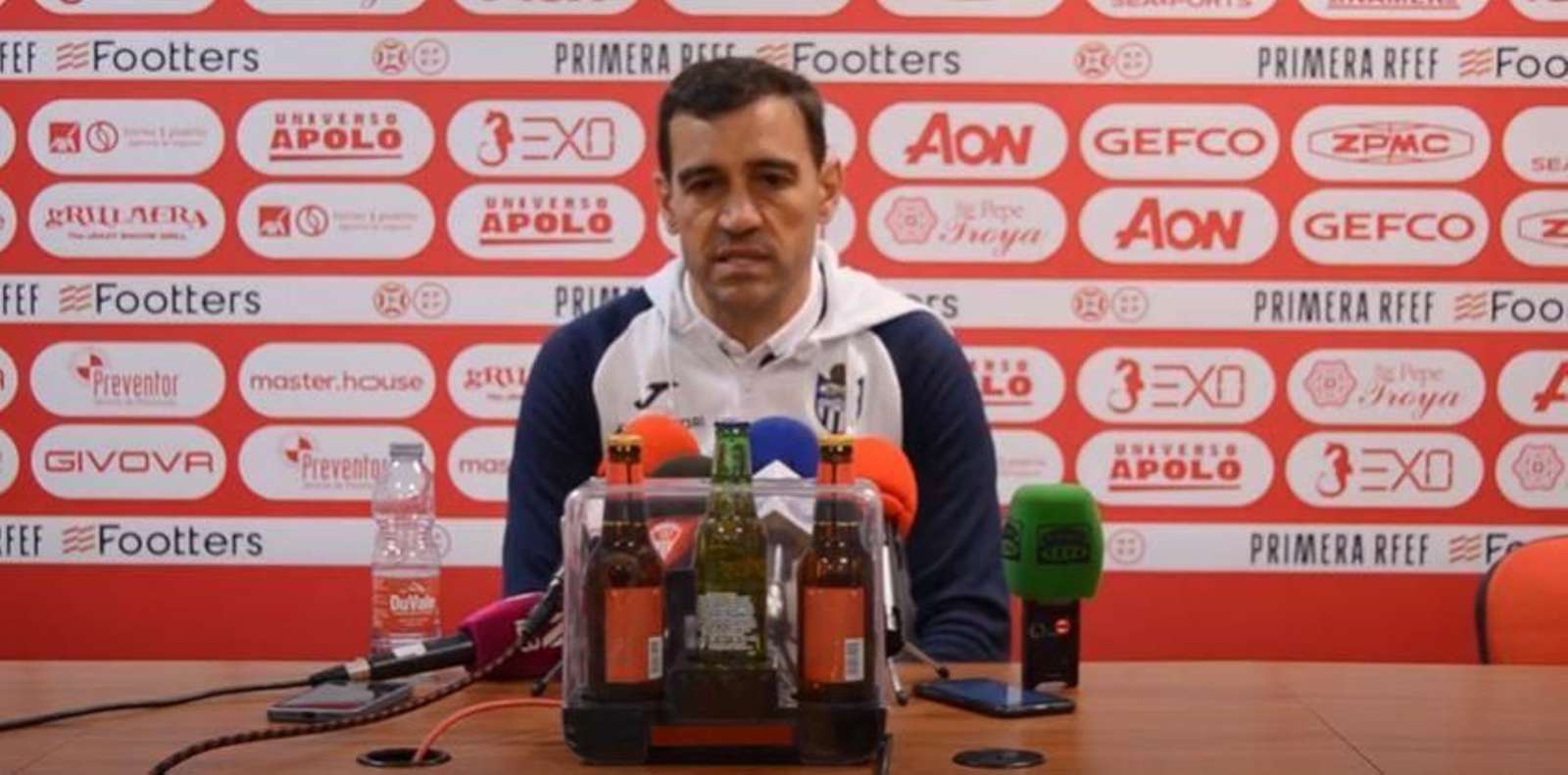 Eloy Jiménez, durante la rueda del prensa en el Nuevo Mirador.