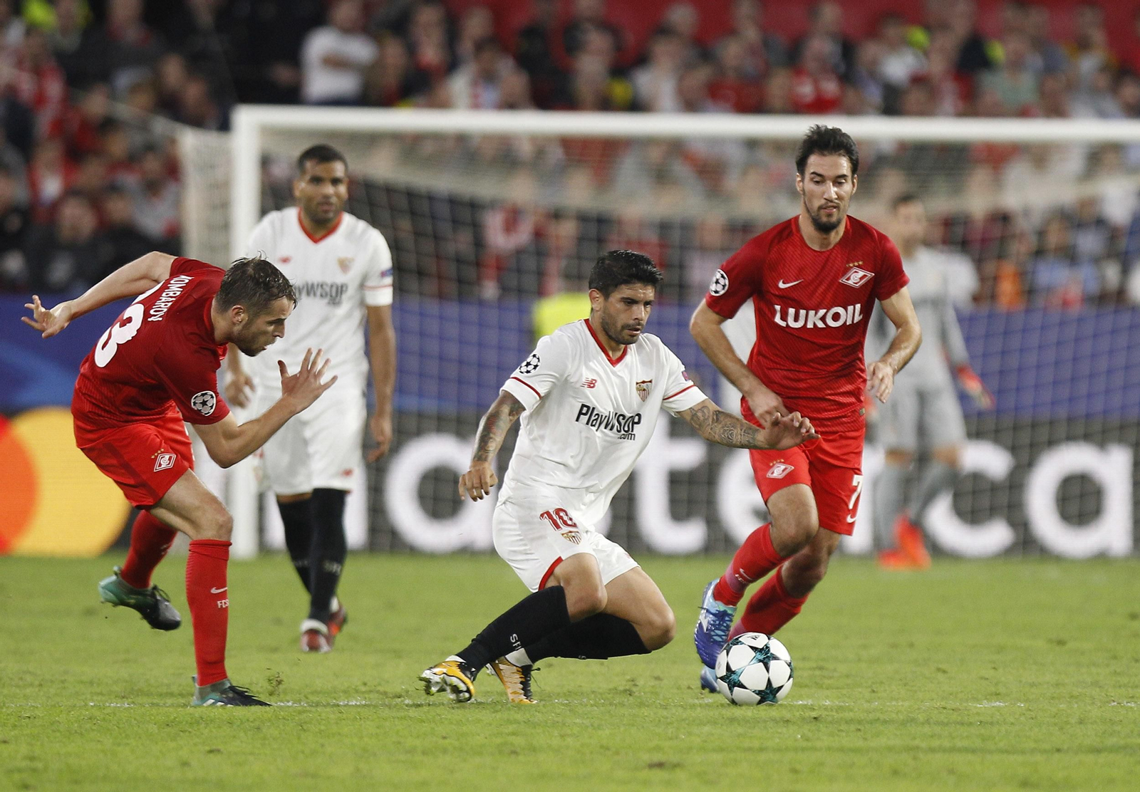El Sevilla-Spartak, en imágenes