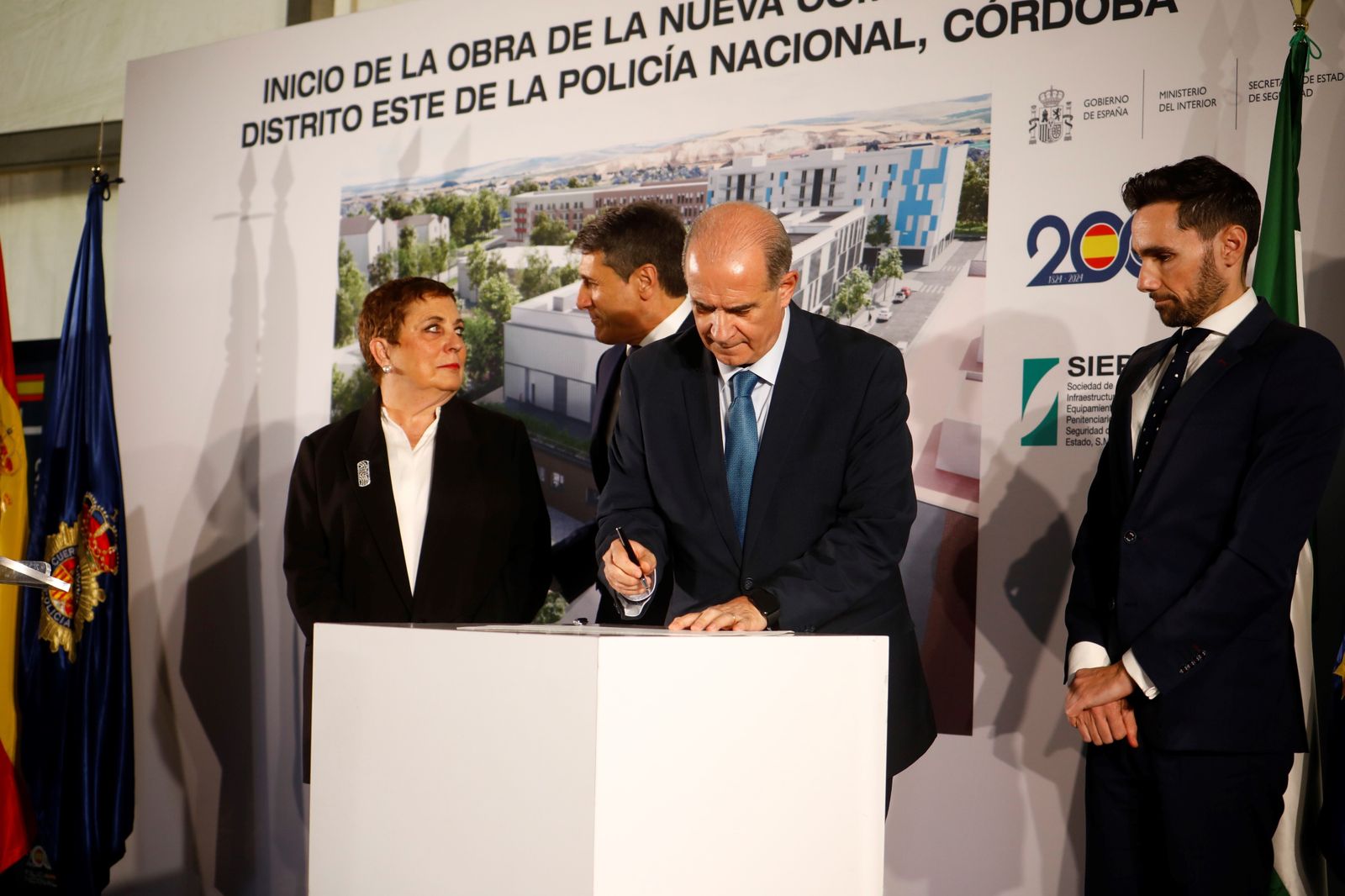 Comienzo de la construcción de la nueva comisaría de Policía Nacional de Córdoba, en imágenes