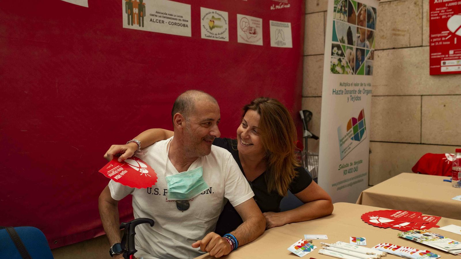 Rafael Plato y su mujer, Ana.