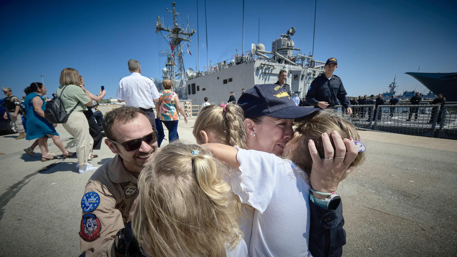 Regreso a Rota de la fragata 'Reina Sofía'