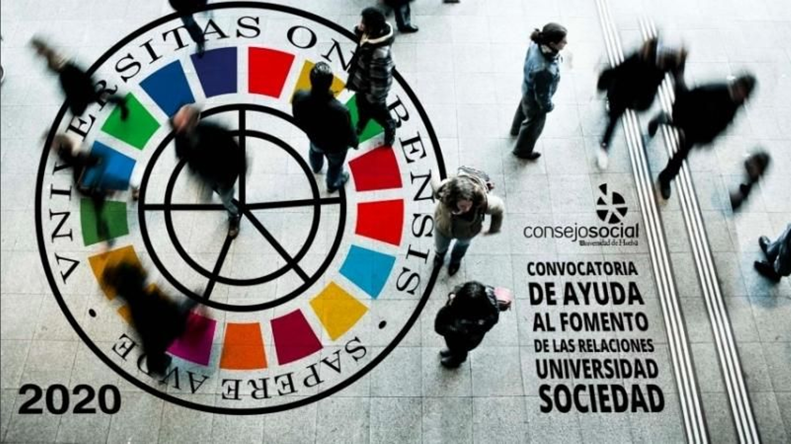 Imagen de la convocatoria de ayuda al fomento de las relaciones de la Universidad con la sociedad.