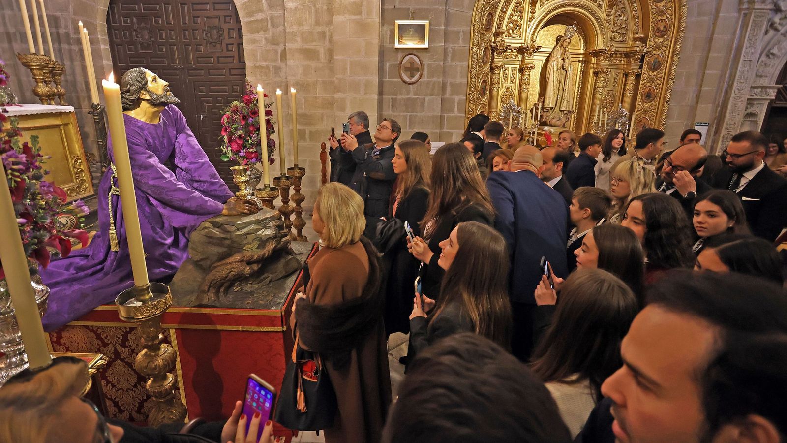 El Señor de la Oración en el Huerto, en el besamanos del primer Domingo de Cuaresma del año pasado.