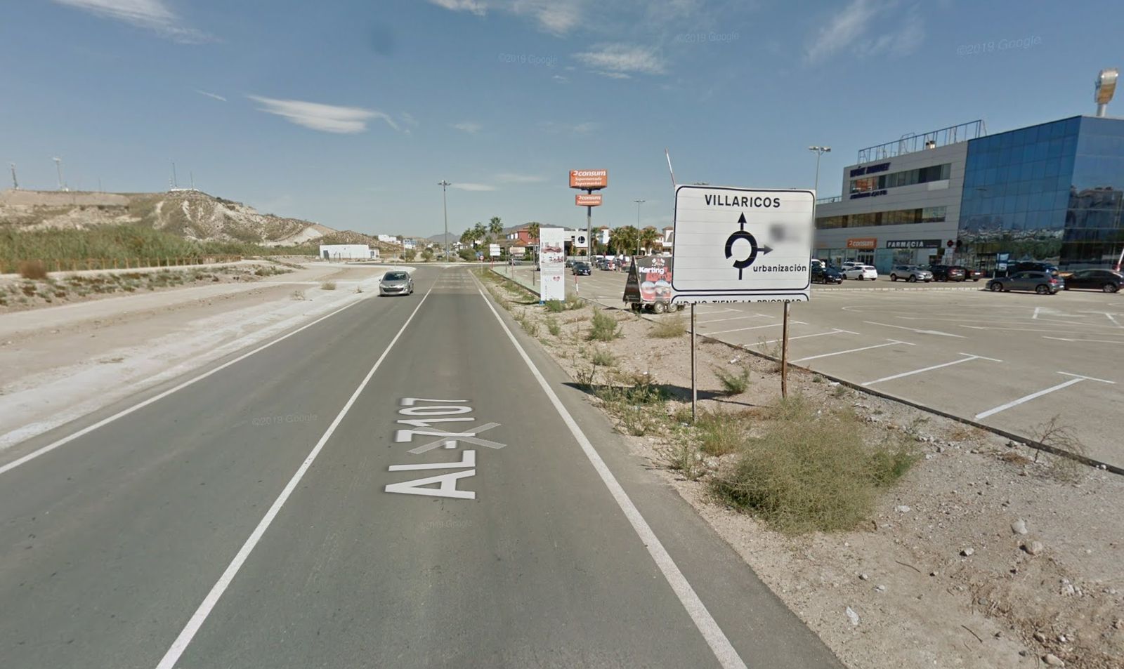 Vera solicitará la cesión de la carretera de Villaricos a Diputación