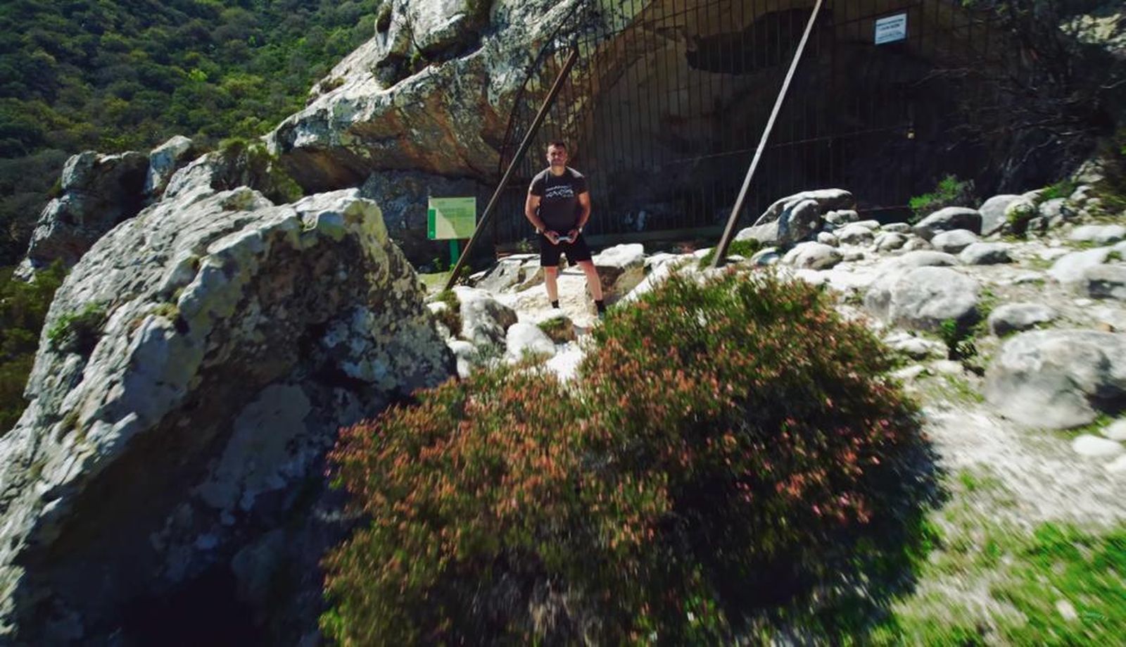 Jesús Ramírez en una foto tomada desde su dron.