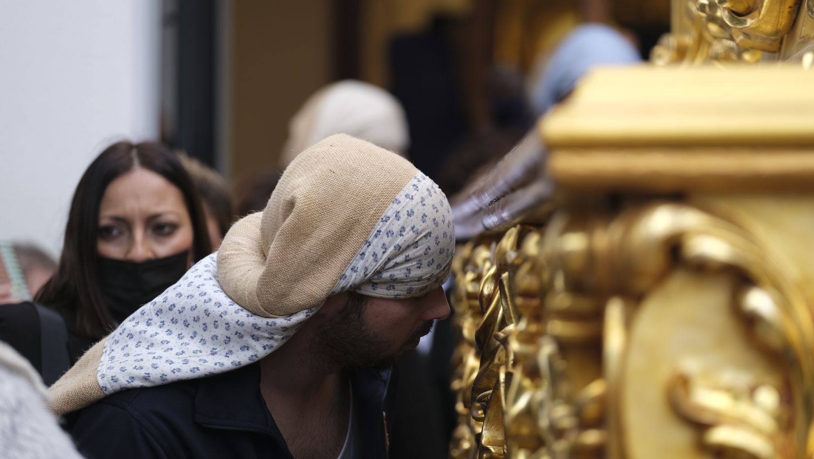 Procesión del Encuentro en Almería, en imágenes.