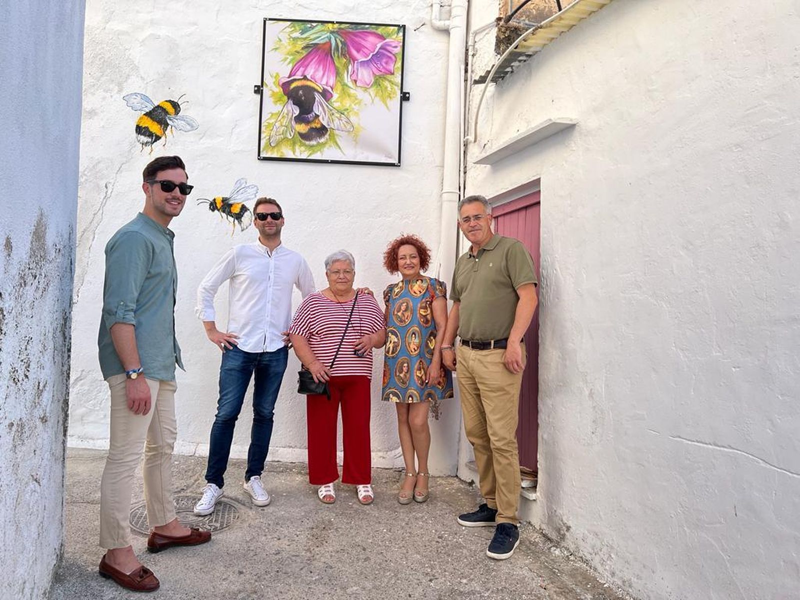 Odu Carmona junto a Antonio Martínez Pascual, Miguel Torregrosa y Francisco Bellido.