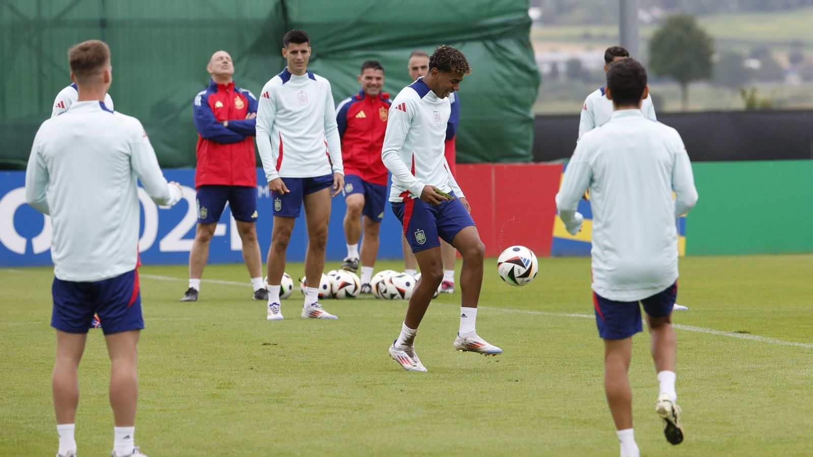 Las fotos de España antes del partido contra Alemania
