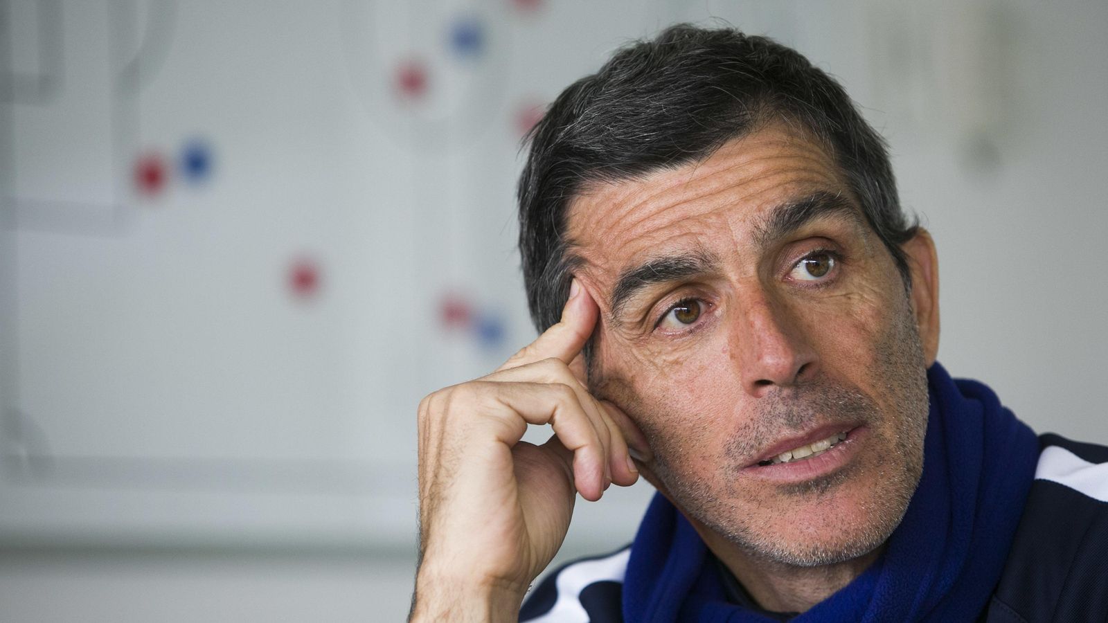 Juan Ramón Muñiz, durante la entrevista.