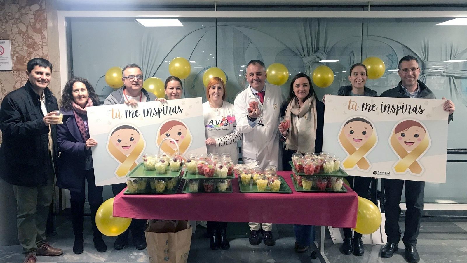 Una de las acciones de la jornada en el Hospital Materno.