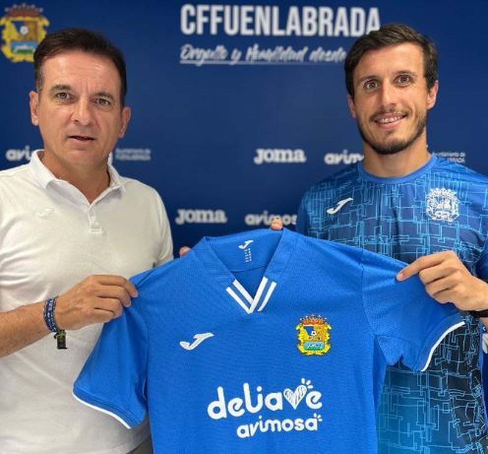 Melgar, en la presentación de un futbolista del Fuenlabrada.
