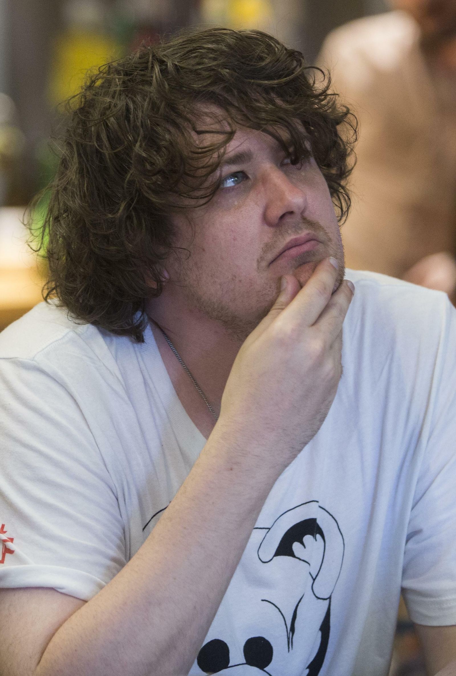 El artista australiano, durante la charla con este periódico.