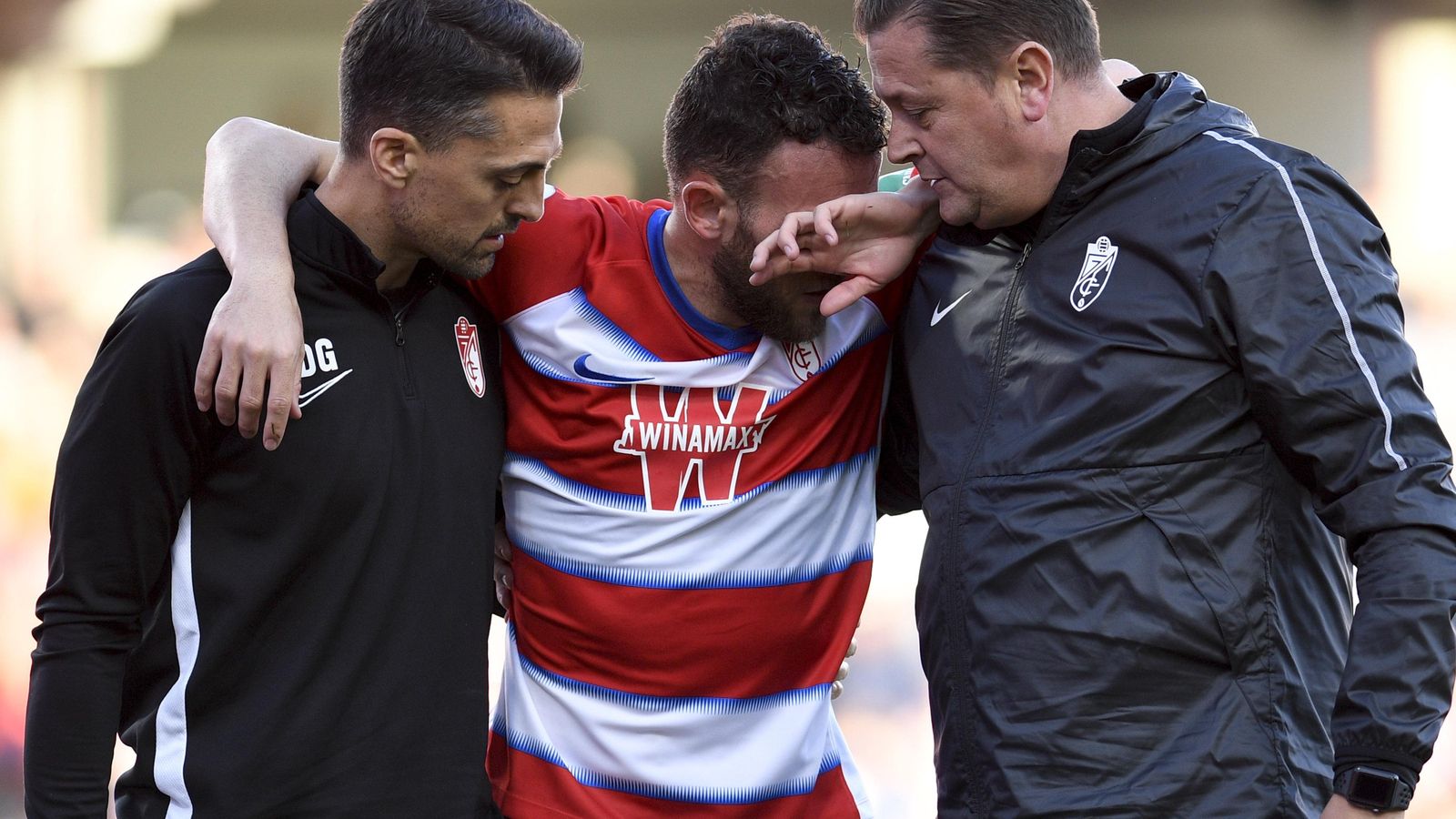 Quini se lesionó la pasada temporada en la jornada 16 ante el Alavés.