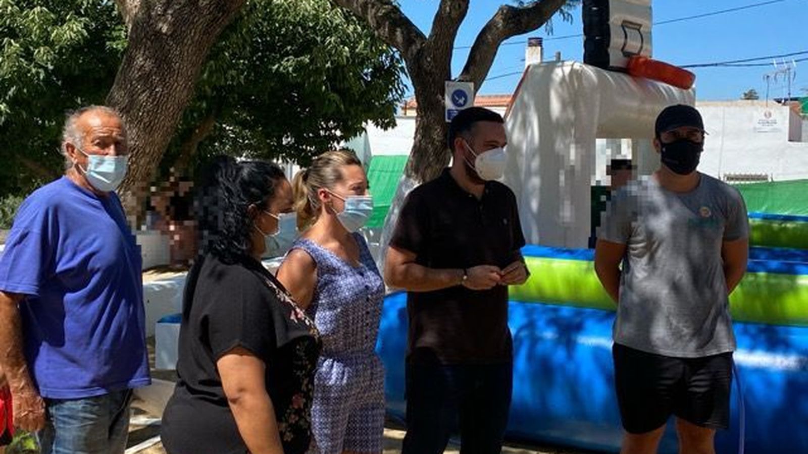 El delegado, en Los Albarizones.