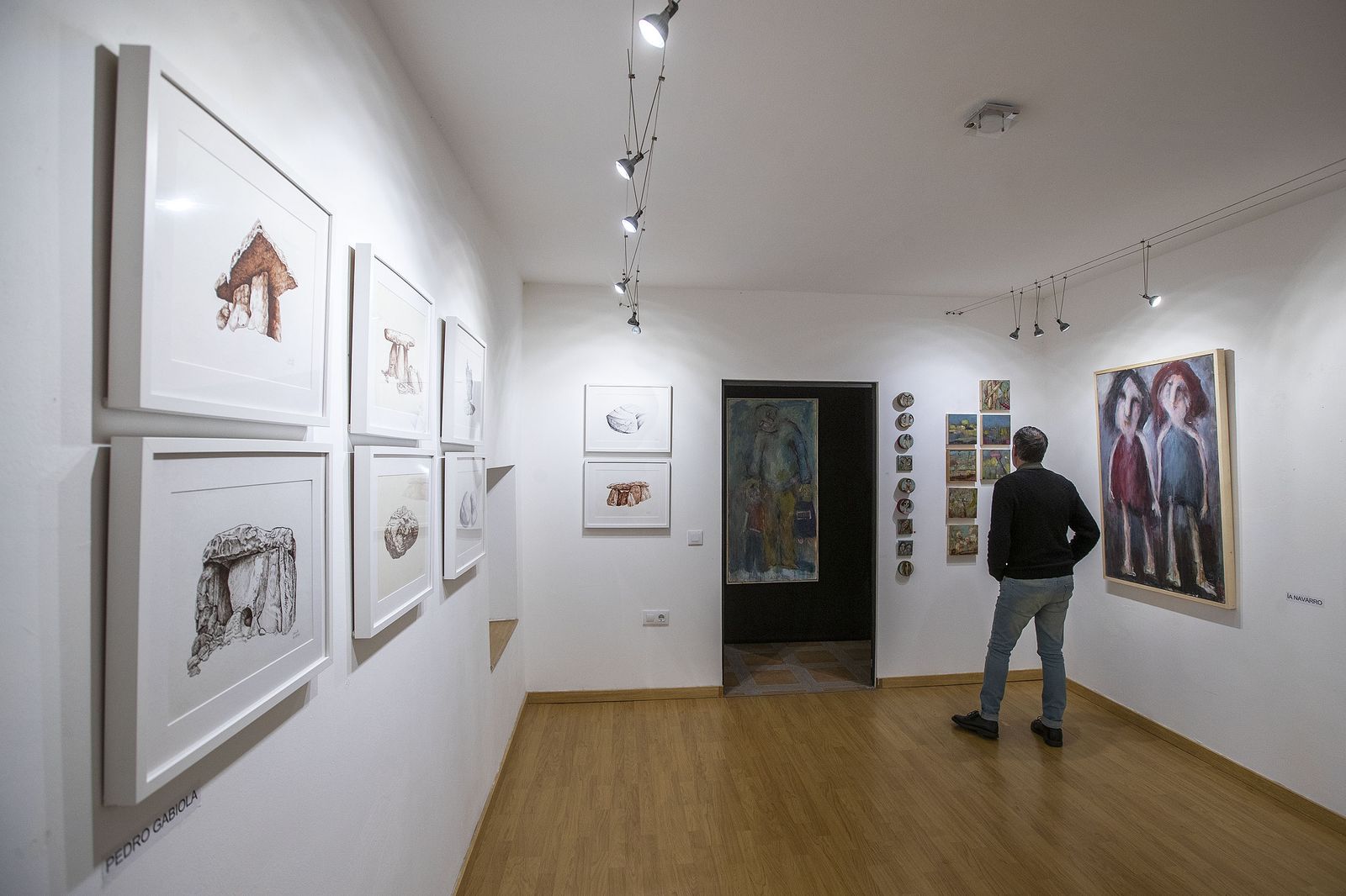 Interior del estudio Espacio 1, durante una muestra anterior.