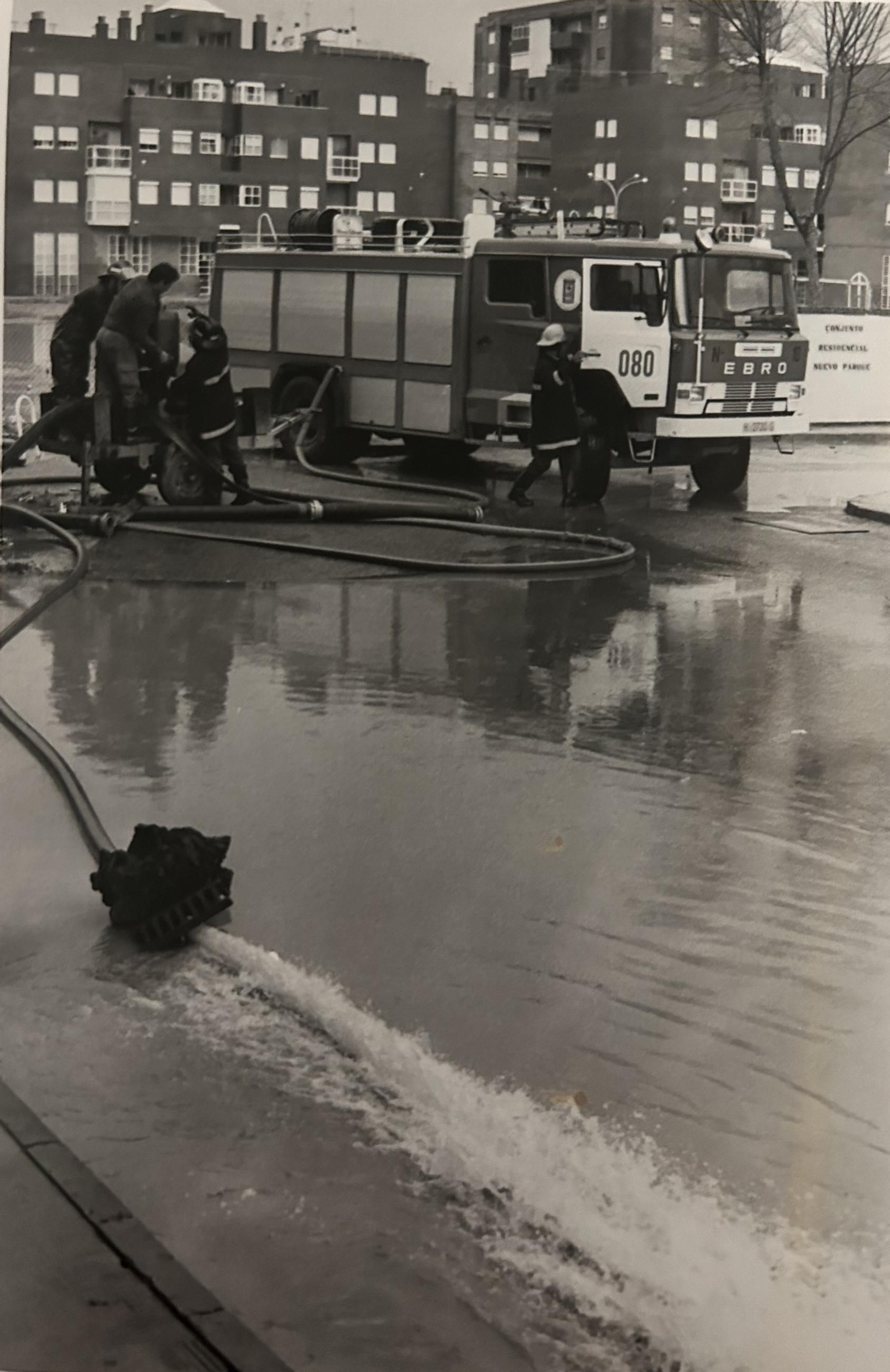 Efectos del temporal e inundaciones de enero de 1996 en Huelva.