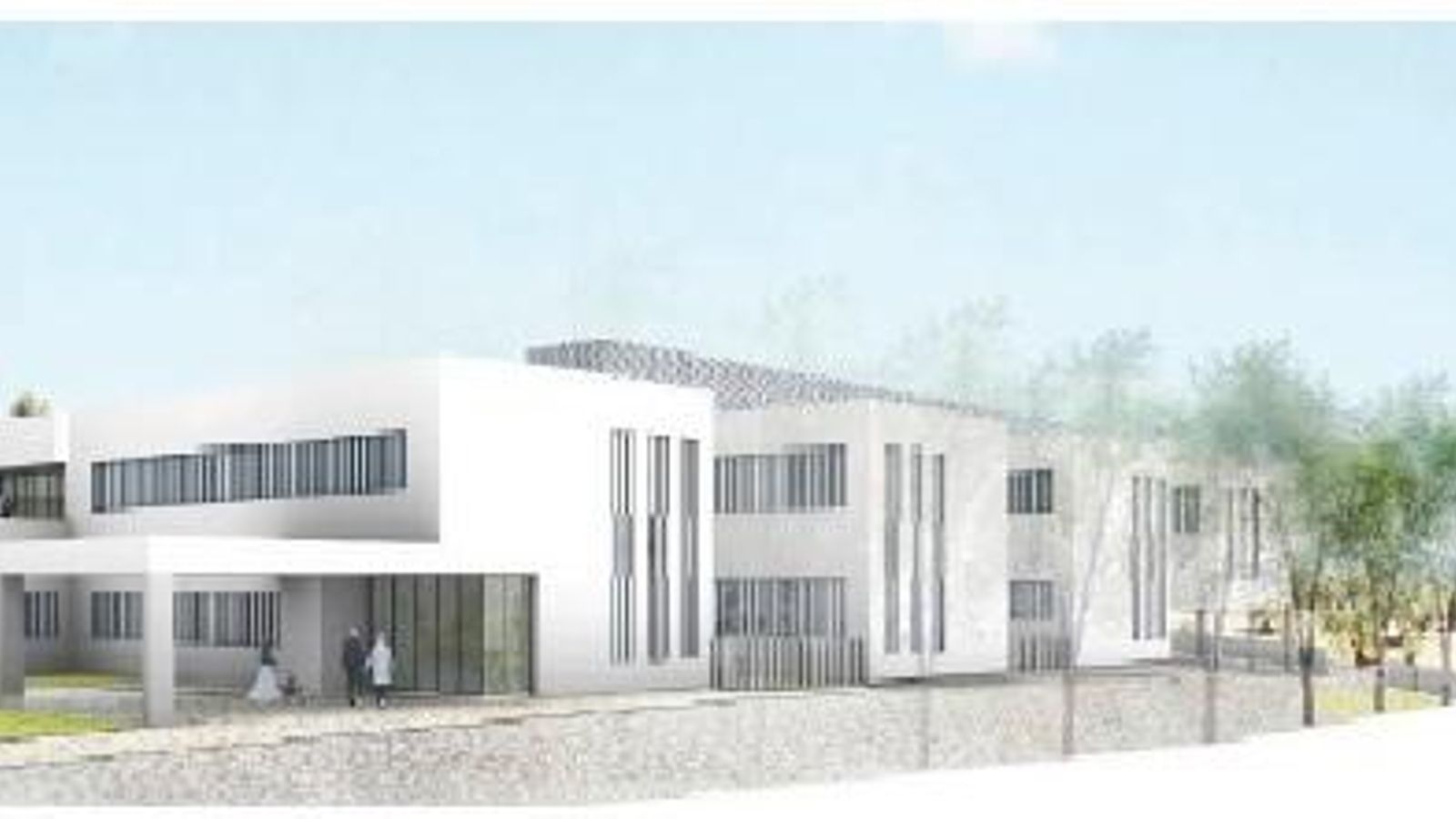 Infografía de cómo será el centro de salud.