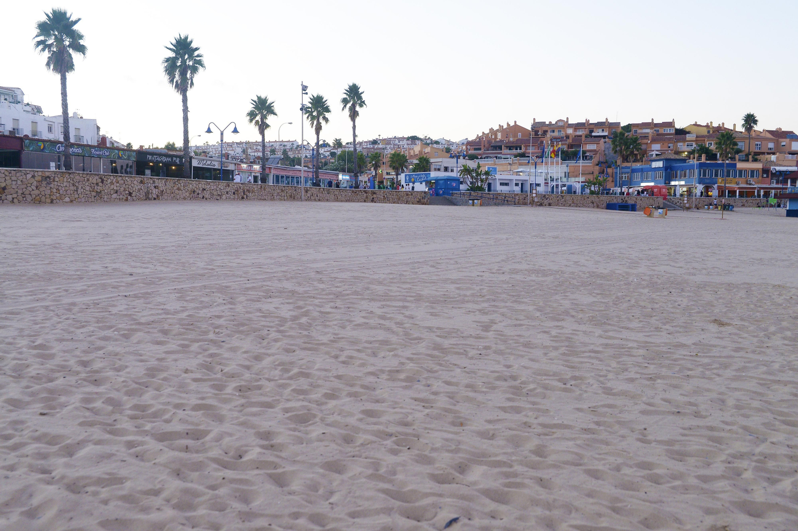 Cierre de la playa de Getares el pasado mes de septiembre