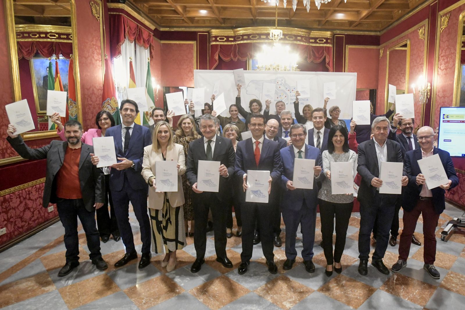 Imagen de la presentación de la candidatura oficial de Granada a la sede de la AESIA
