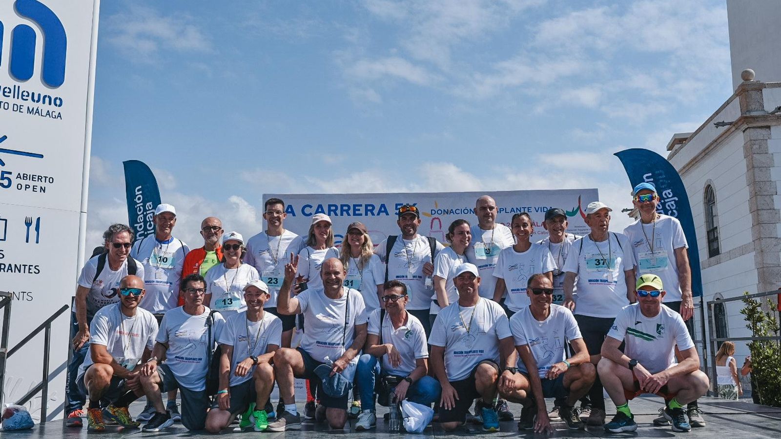 Trasplantados participantes en la carrera.