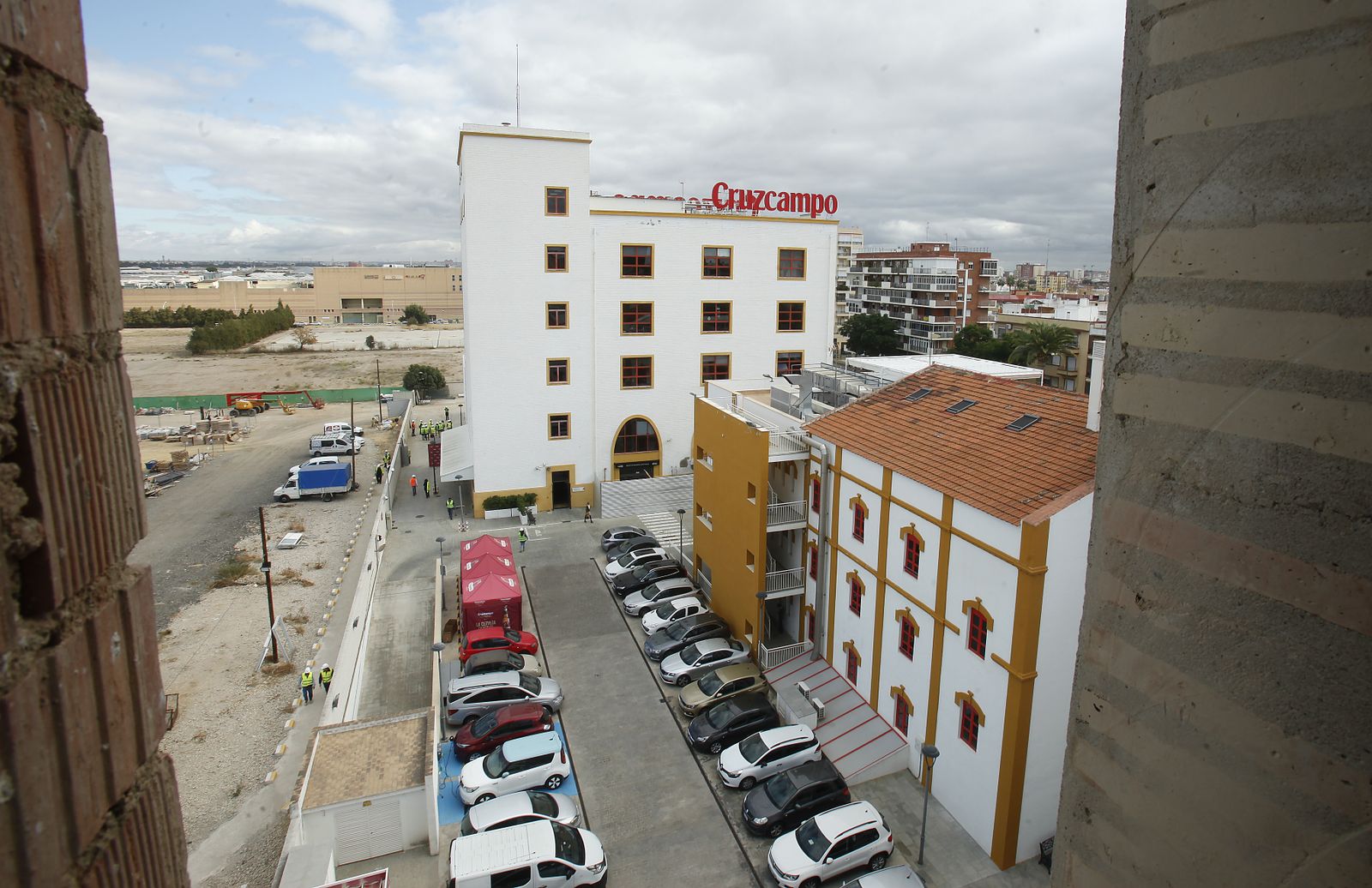 Obras en la "nueva" fábrica de Cruzcampo