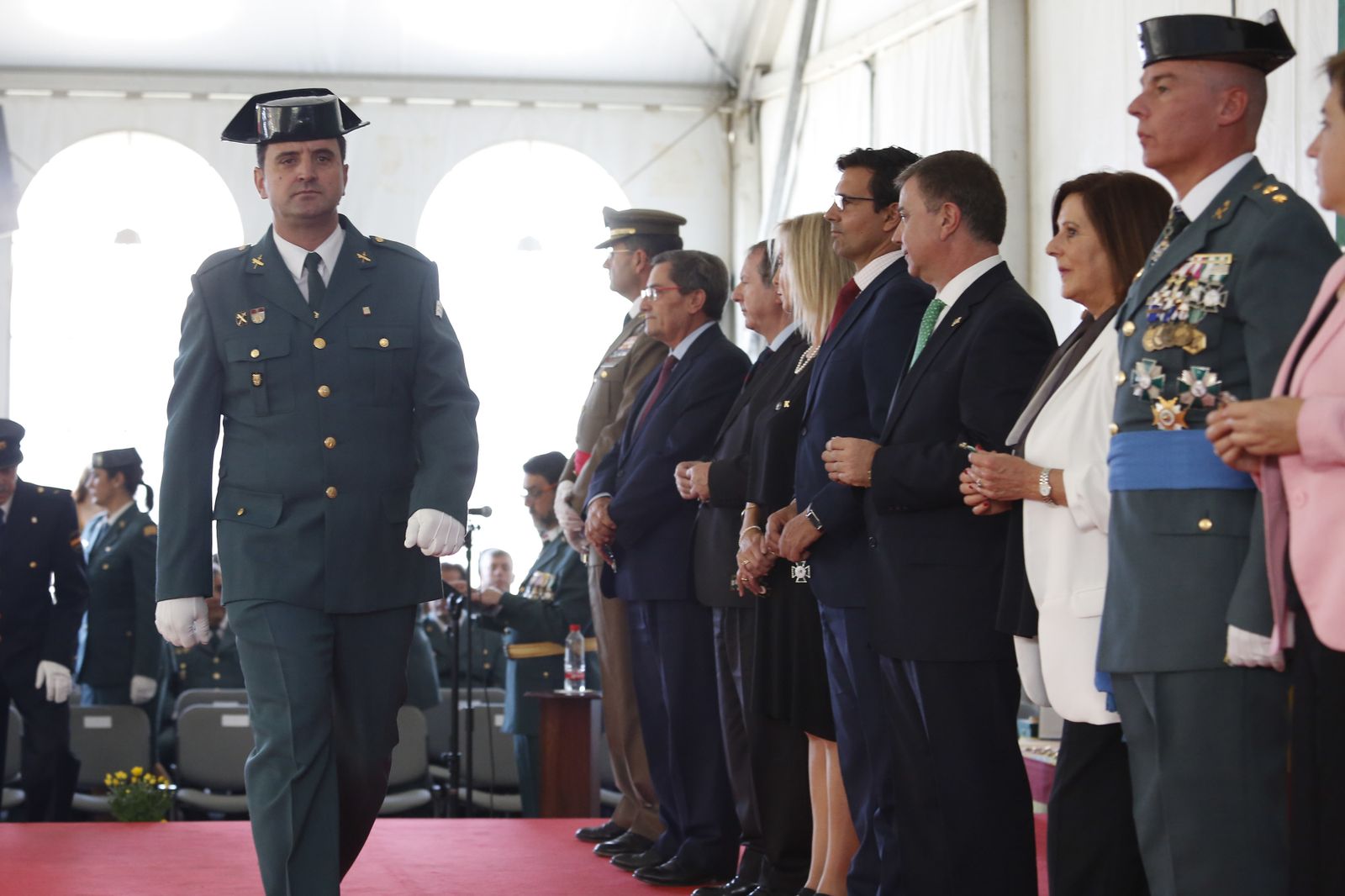 Imágenes del acto de celebración de la patrona de la Guardia Civil