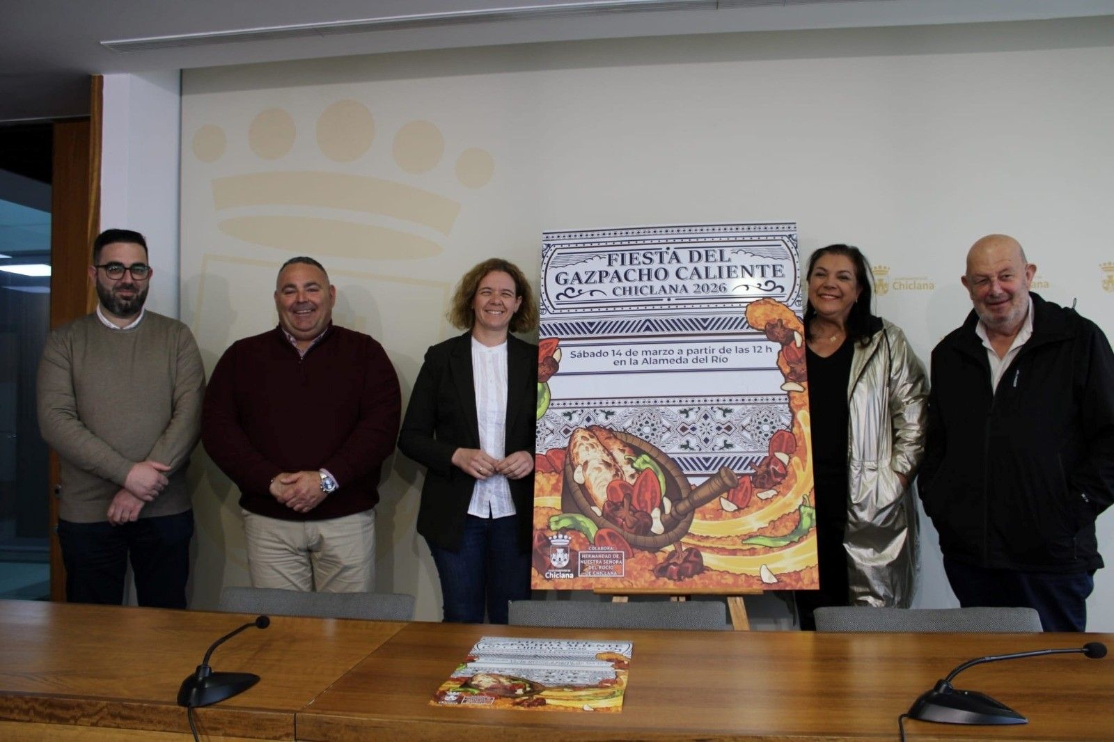 Cartel anunciador de la Fiesta del Gazpacho Caliente.