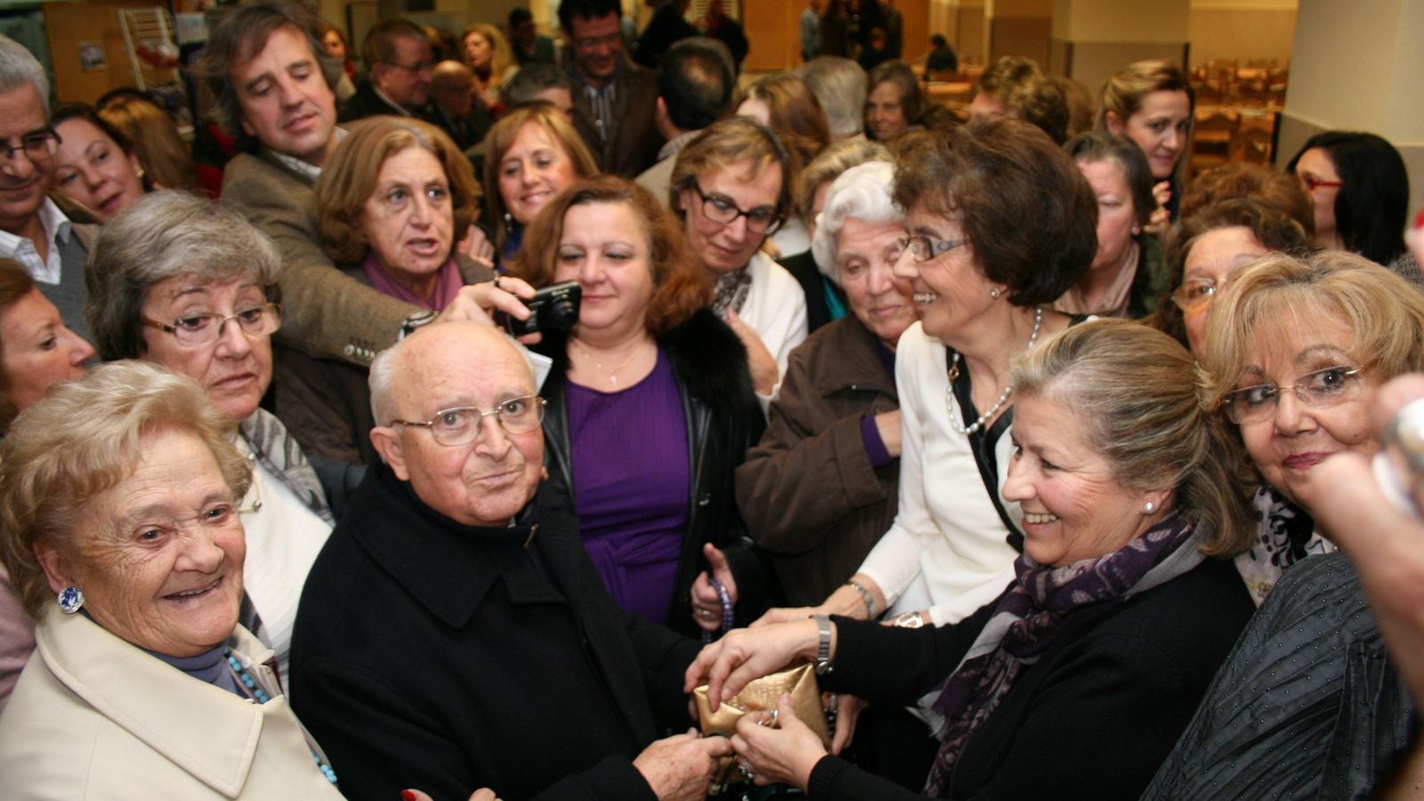 Feliciano Ruiz, durante uno de los homenajes que recibió en Cádiz.