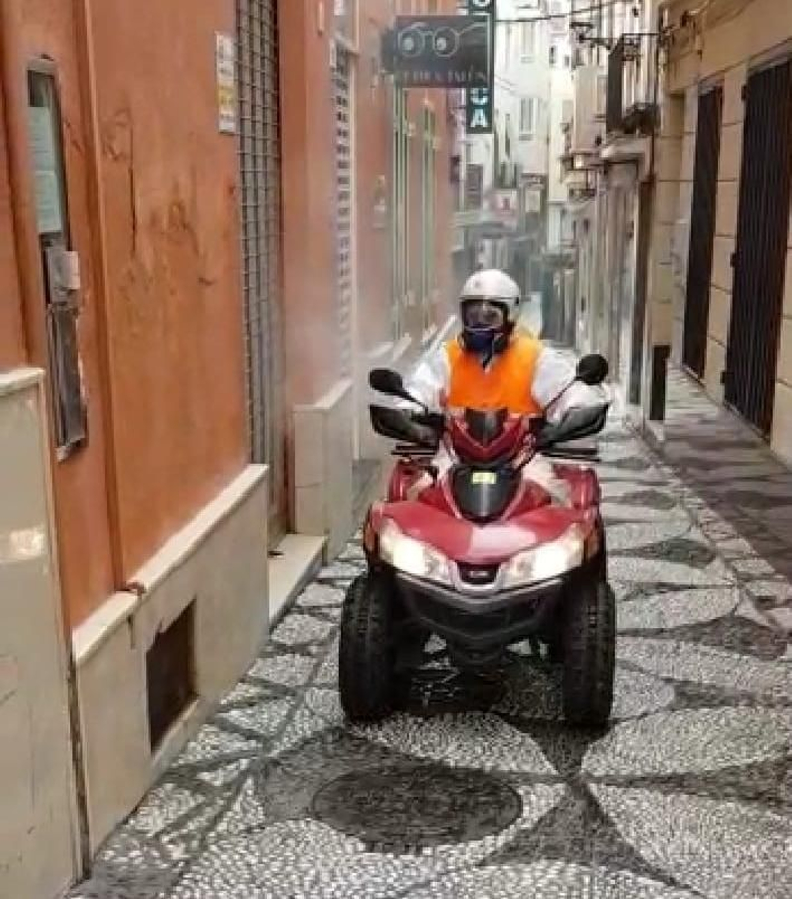 Quad con el que se realizó la limpieza.