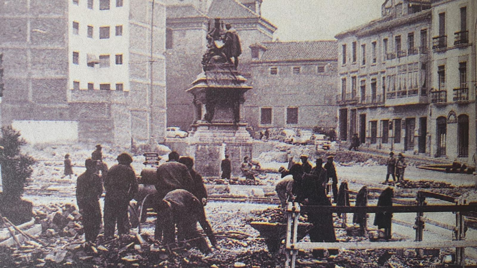 Obras en la Gran Vía.
