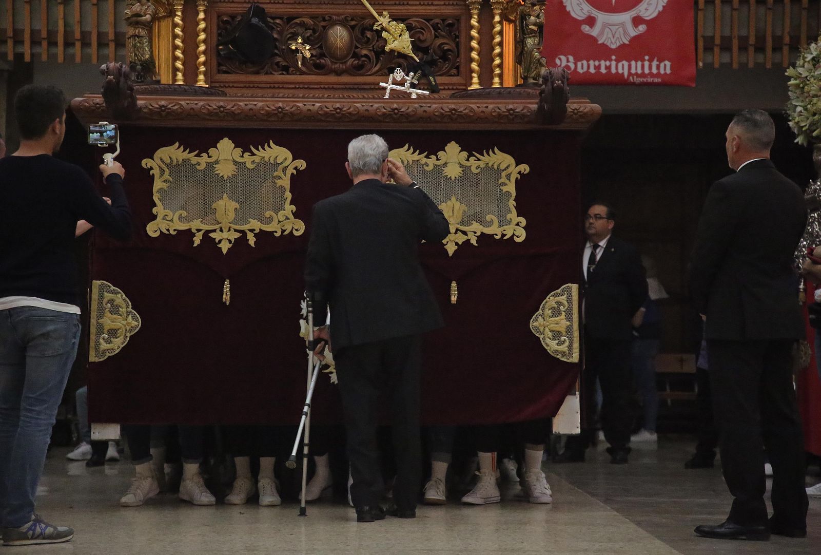 Fotos de la primera levantá de La Borriquita en Algeciras 2023