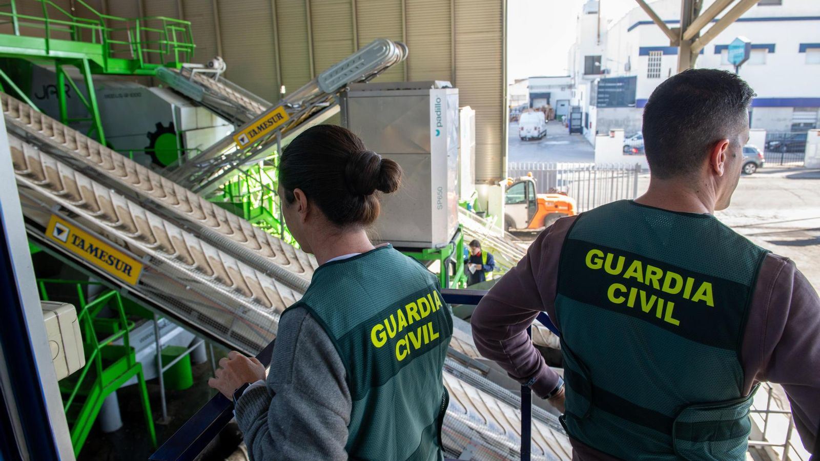 Dispositivo de control en una almazara.