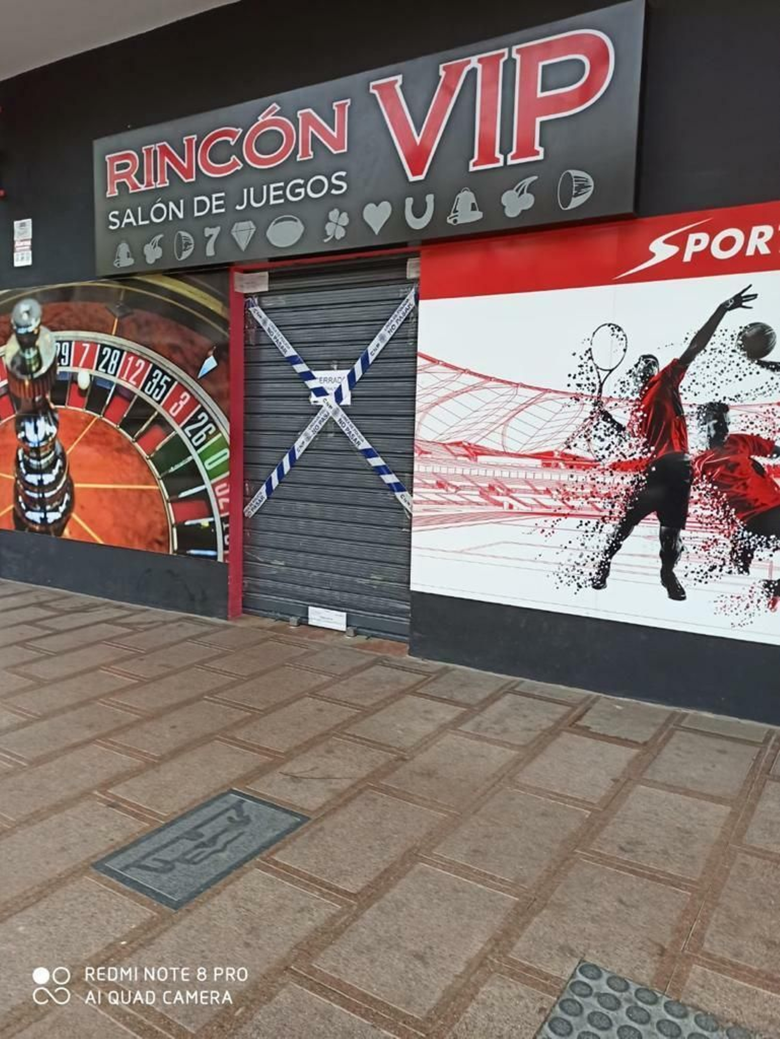 El salón de juegos de Rincón de la Victoria que permanece cerrado